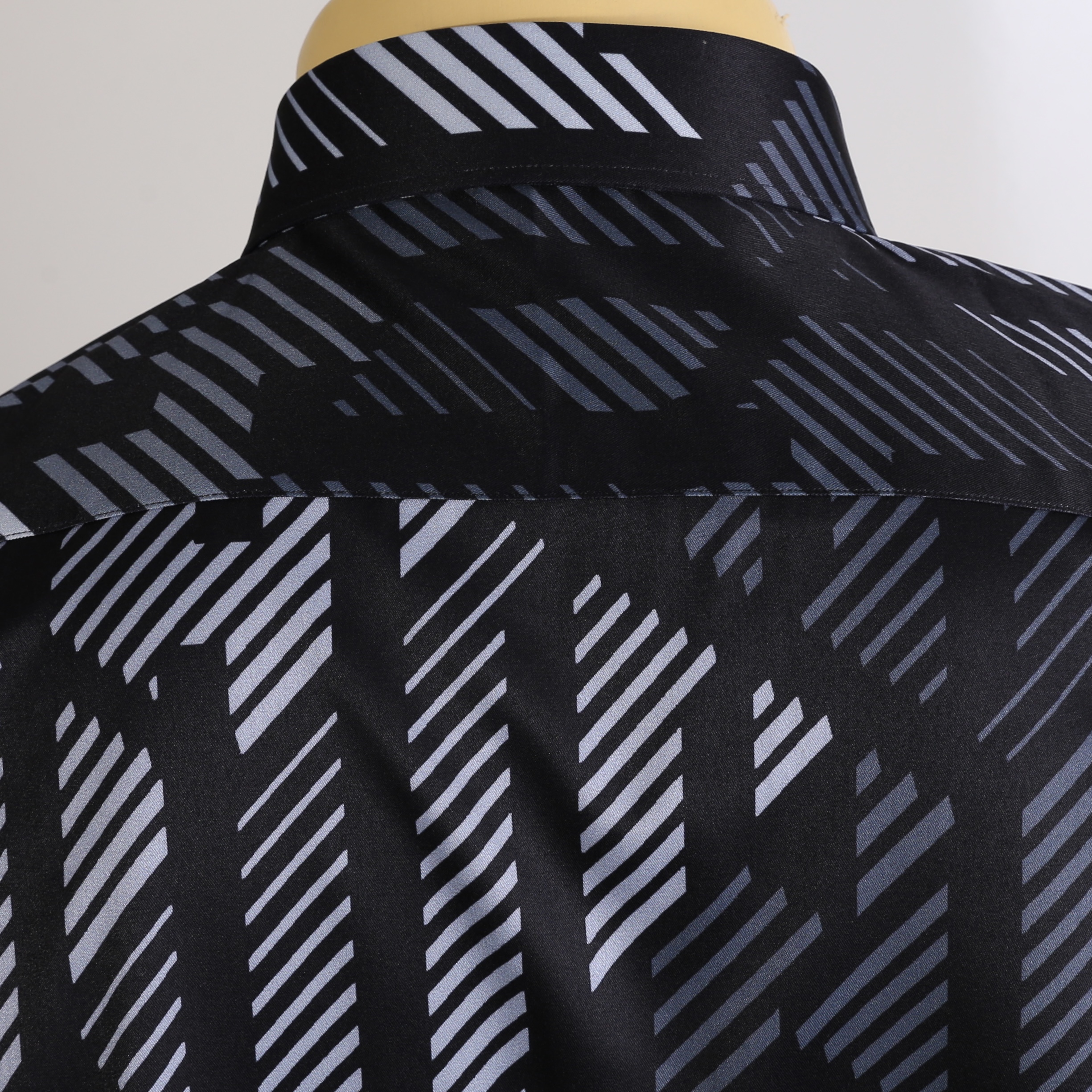 Black Graphic Patterned Shirt