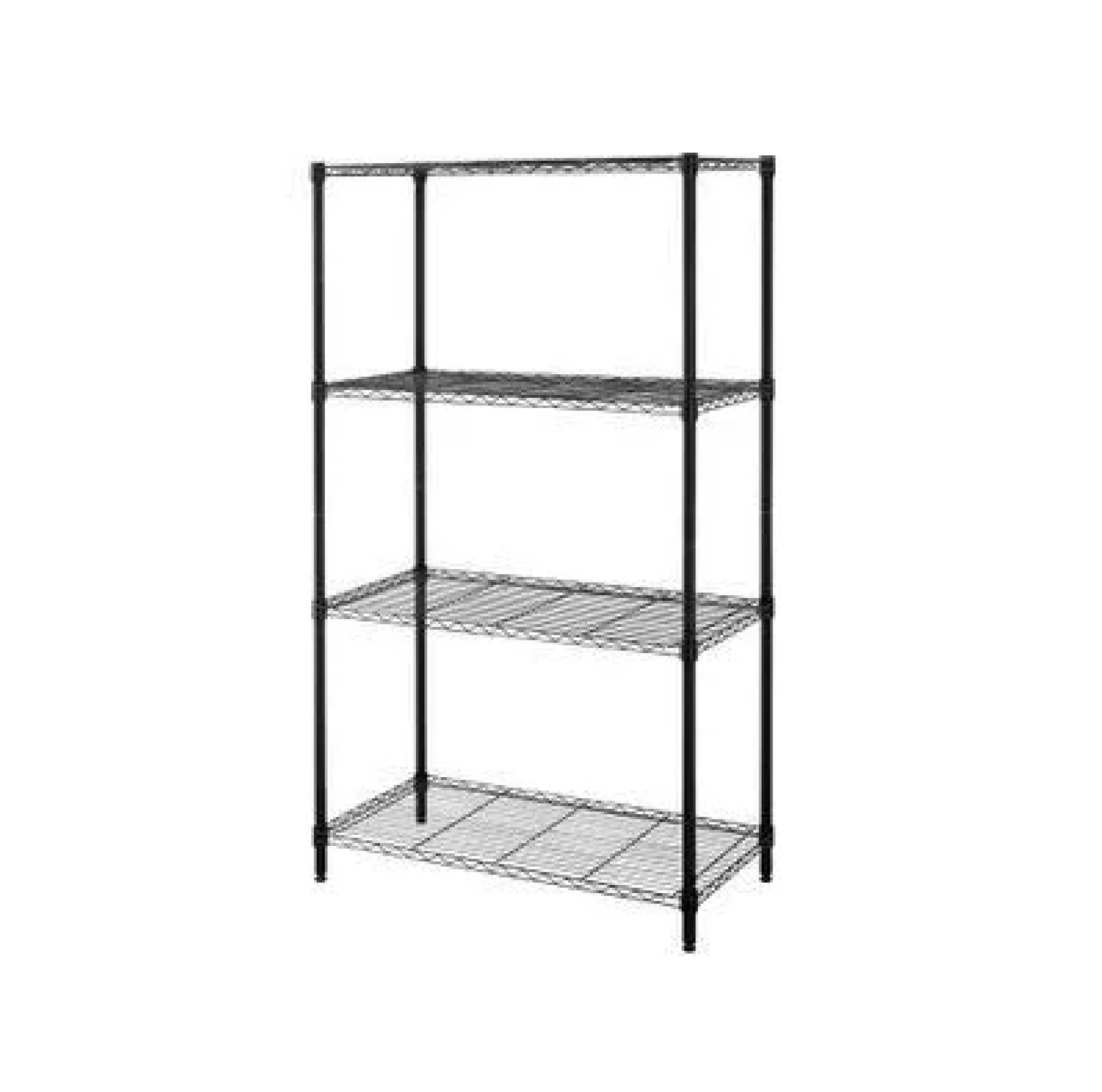 ชั้นตะแกรงเหล็กอเนกประสงค์ 4 ชั้น Rocky KASSA HOME รุ่น A2529-MBK ขนาด 120 x 45 x 180 ซม. สีดำ