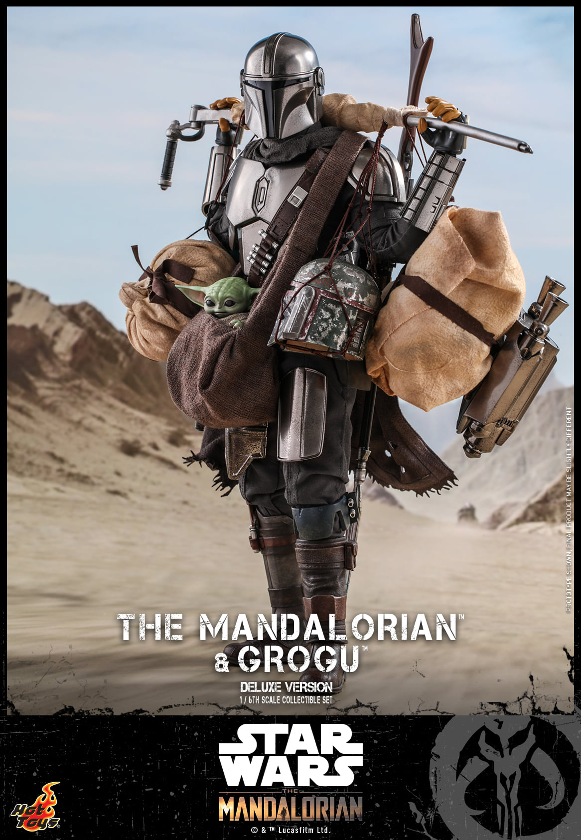 Hot Toys TMS052 1/6 Star Wars: The Mandalorian™ - The Mandalorian™ and Grogu™ (Deluxe Version)