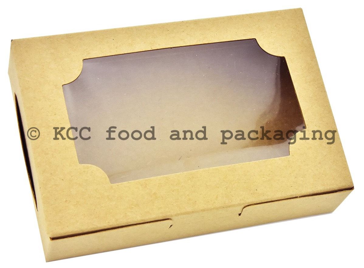 KB29 - กล่องขนมเปี๊ย เล็ก สีน้ำตาล (10ใบ) - Ido