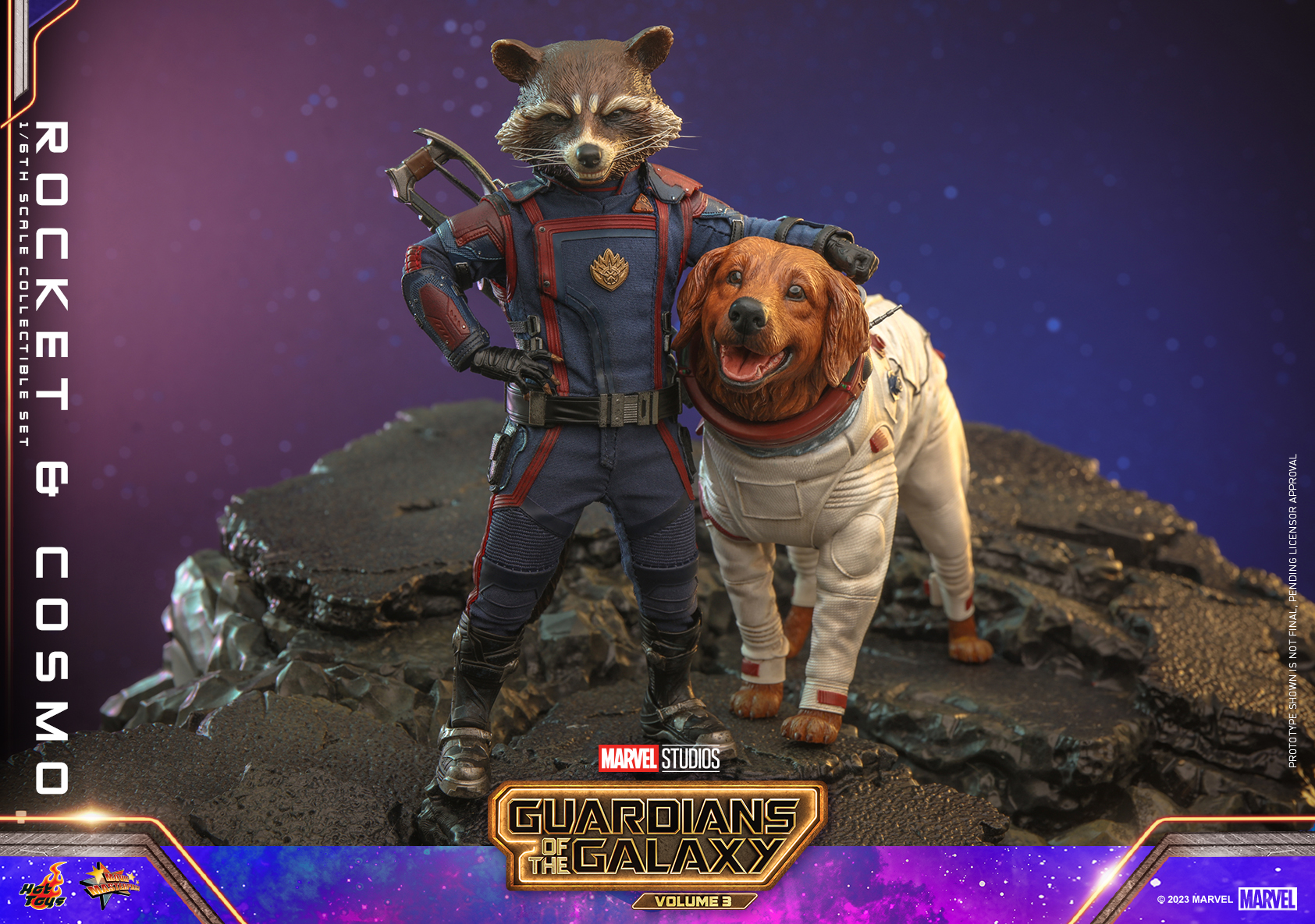 Hot Toys MMS708 1/6 Guardians of the Galaxy Vol. 3 - Rocket and Cosmo