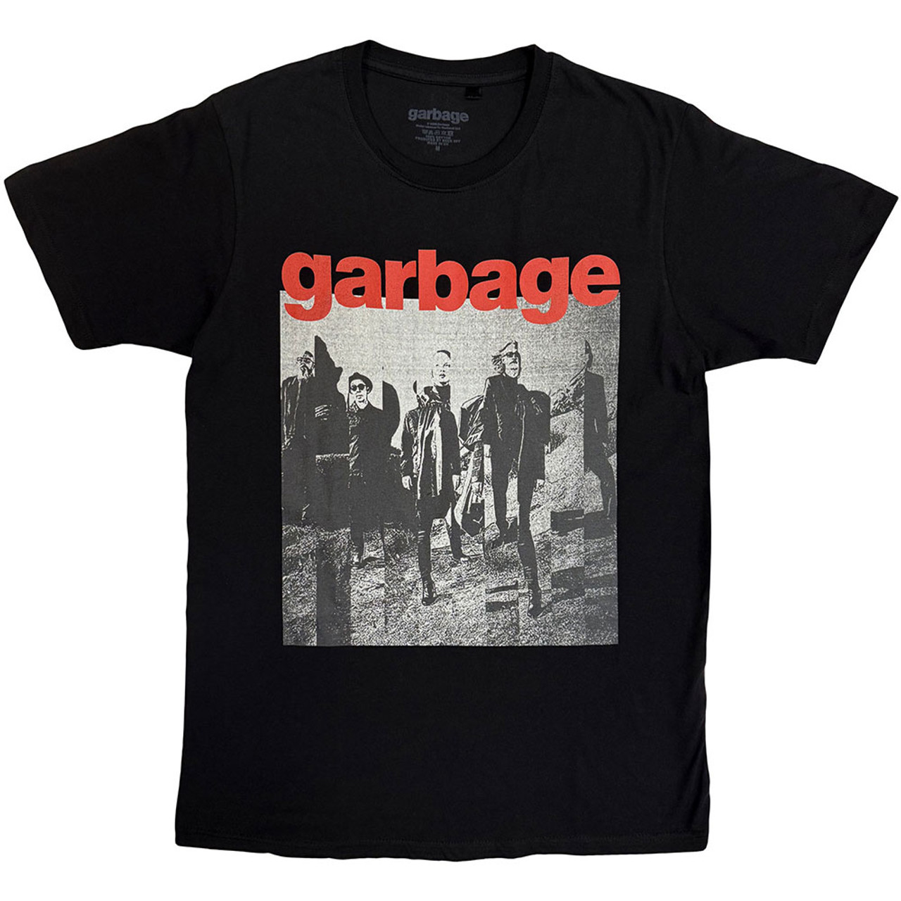 เสื้อวง Garbage Unisex T-Shirt: Photo Segments BLACK