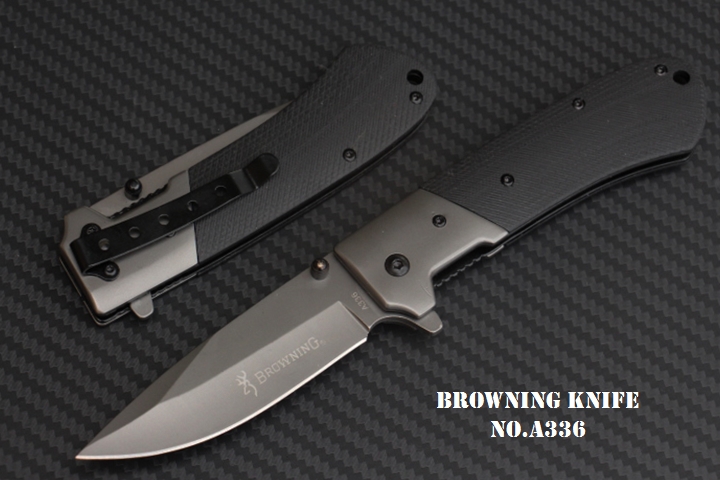 มีดพับ BROWNING A336 ใบมีด 5Cr15mov ด้ามจับ G10