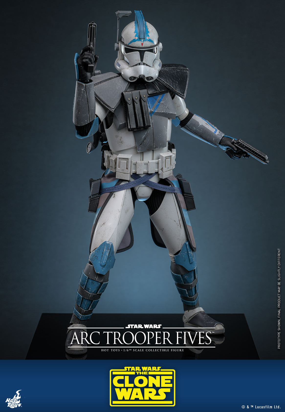 Hot Toys TMS132 Star Wars: The Clone Wars - Arc Trooper Fives