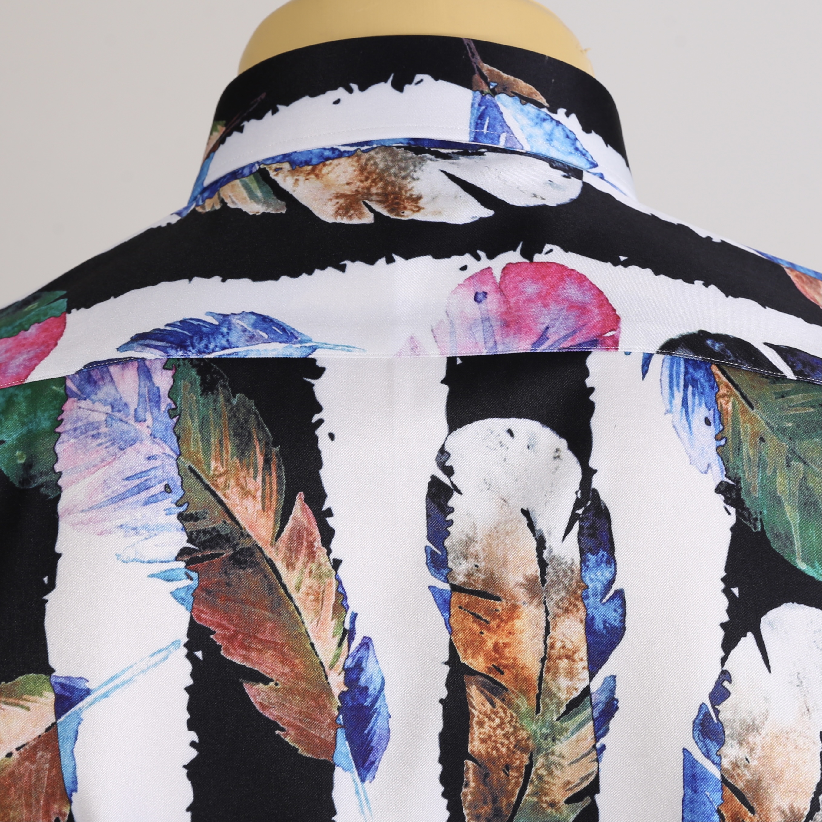Feather Striped Patterned Shirt