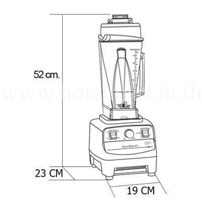 เครื่องปั่นน้ำผลไม้ ปั่นสมูทตี้ JTC 1200W (TM767)