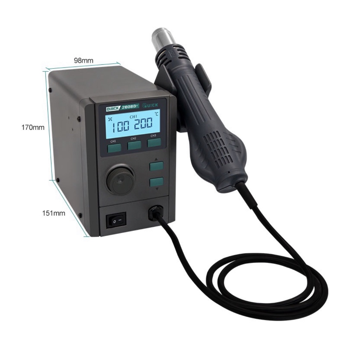 เครื่องเป่าลมร้อน QUICK 2008D+