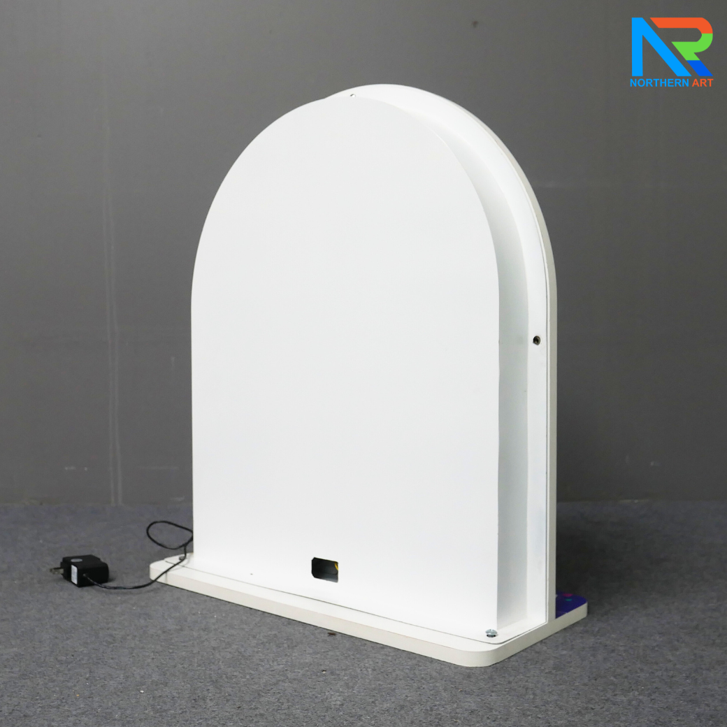 เกมส์วงล้อไฟฟ้าตั้งโต๊ะ แบบปุ่มกดแรนดอม ไฟวิ่งวนพร้อมเสียง ขนาด (W)58 x (D)25 x (H)65 ซม.