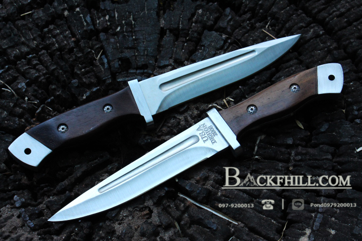 มีดใบตายด้ามไม้ BUCK Model.2008 OEM พร้อมซอง