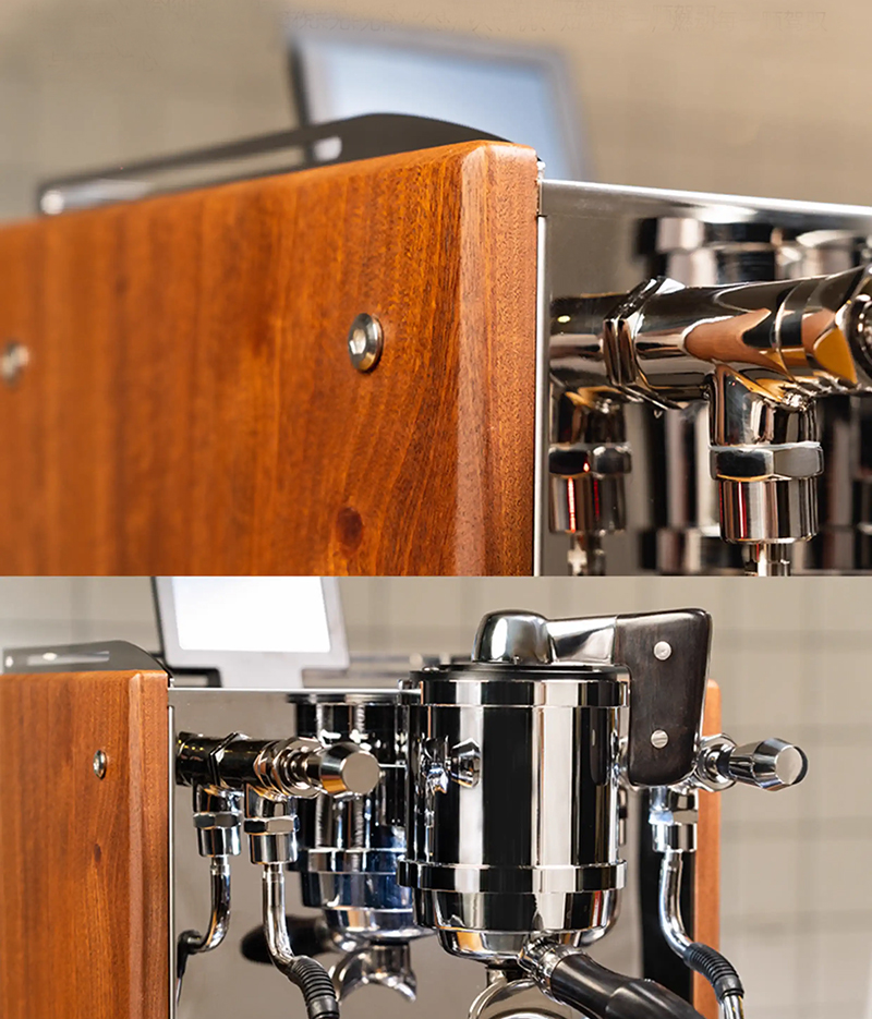 AURORA2 เครื่องชงเอเพรสโซ่ 1 หัวชง 1750W -2 หม้อต้ม-PIDควบคุมอุณหภูมิ