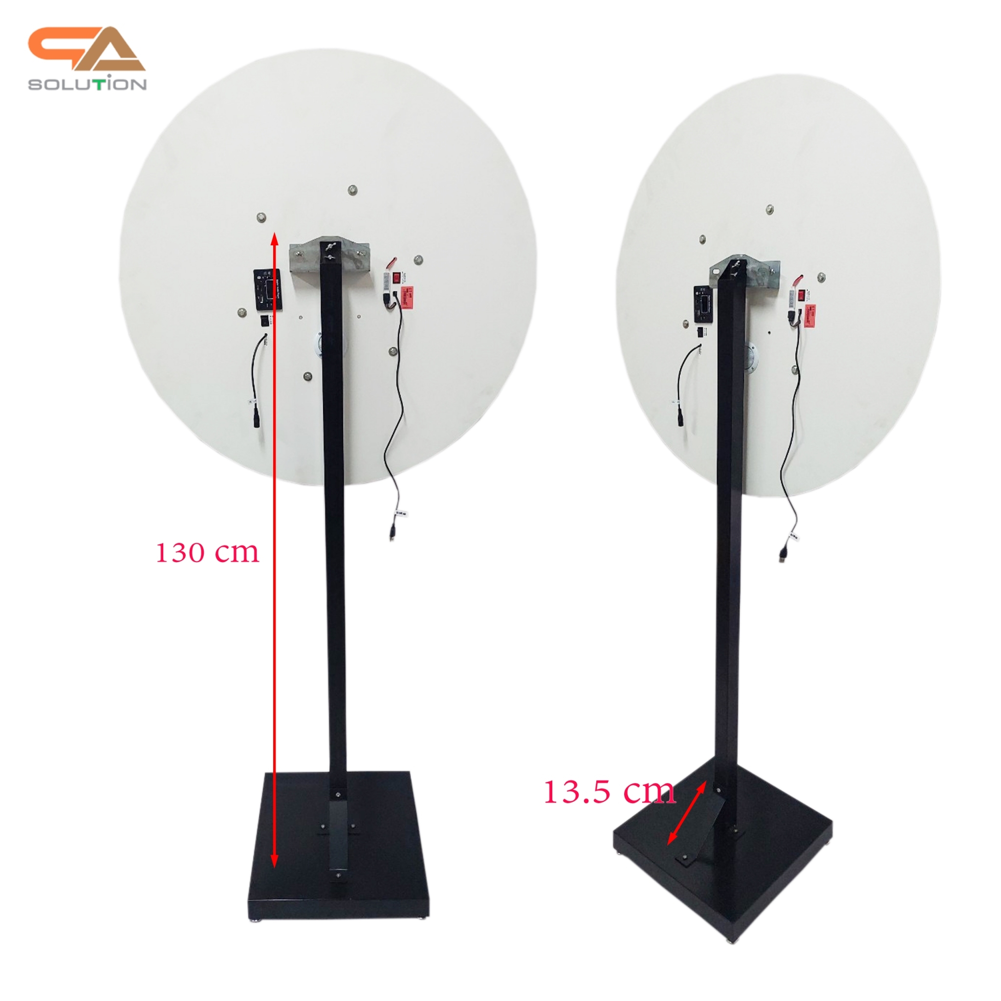 เช่าเกมส์วงล้อ LED ตั้งพื้น รุ่นA ระบบสัมผัส พร้อมไฟกระพริบเปลี่ยนสีได้ ขนาดวงล้อ 80 ซม.สูง 170 ซม. สามารถเปิดเพลง-สปอร์ตโฆษณาได้ มีลำโพงในตัว