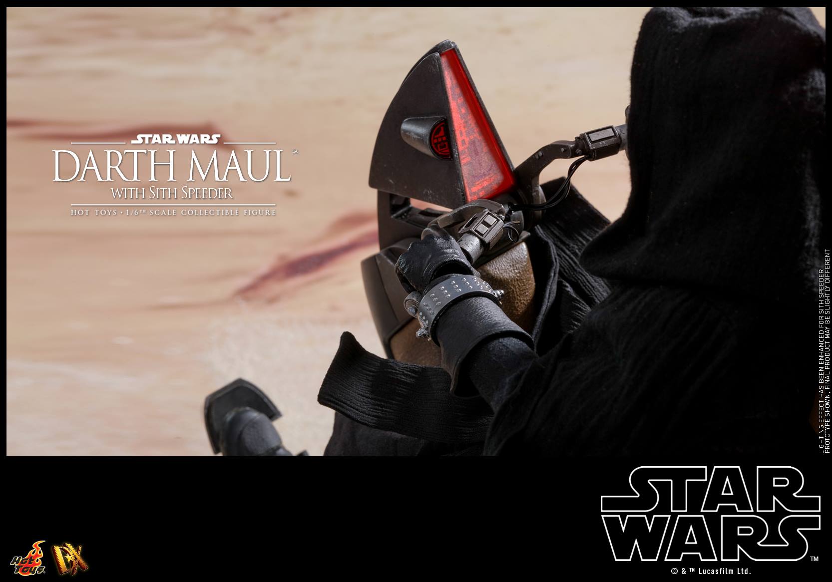 Hot Toys DX17 STAR WARS EPISODE I: THE PHANTOM MENACE - DARTH MAUL WITH SITH SPEEDER