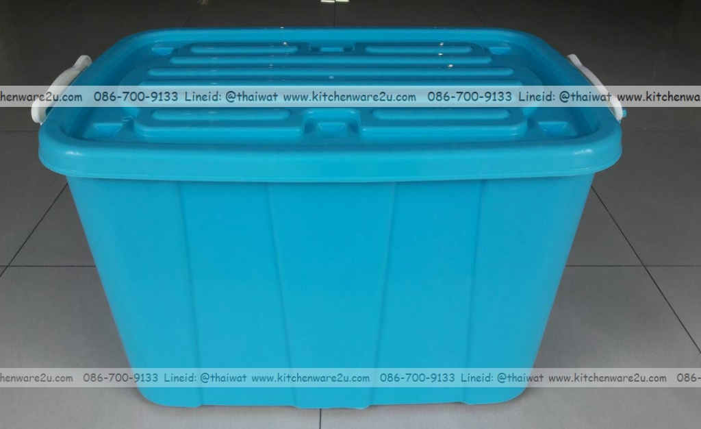 P09326 กล่องล้อ 100 ลิตร (47*74*44 cm)เกรดบี ดีไซน์ใหม่ No.3094B PN (ราคาขายส่งต่อ 12 ใบ:เฉลี่ย 260 บต่อใบ)