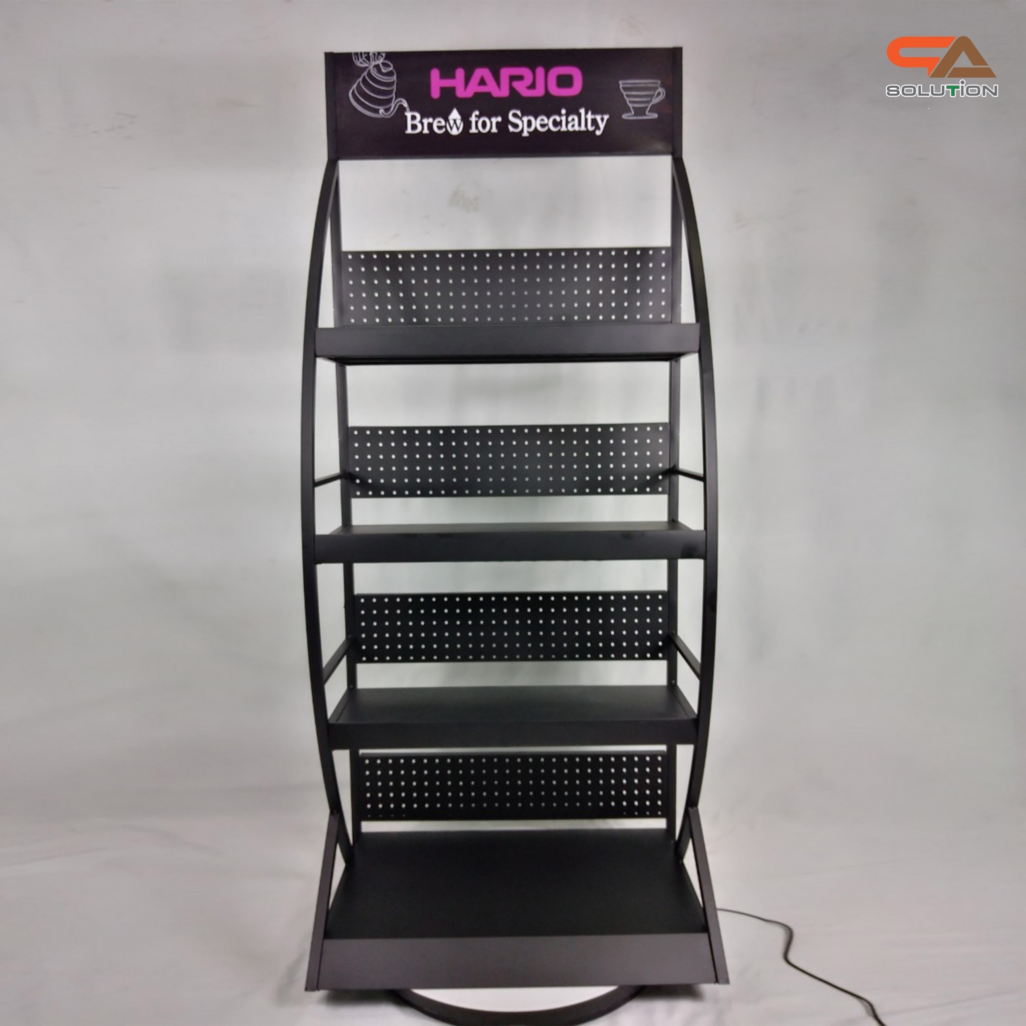 ชั้นวางสินค้าเหล็ก 4ชั้น สีดำขนาด(W)70 x (D)45 x (H)170 cm.(ถอดประกอบได้) แข็งแรง รับน้ำหนักได้ดี