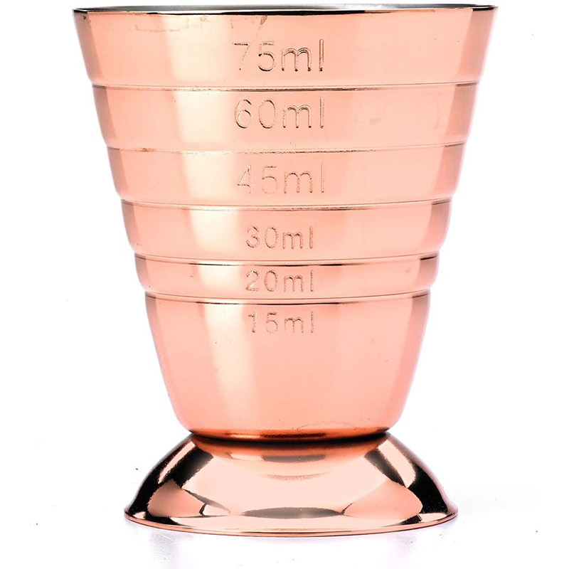 จิกเกอร์ ถ้วยตวง สแตนเลส 2.5oz(75ml) สีโรสโกลด์ 1610-691-C15