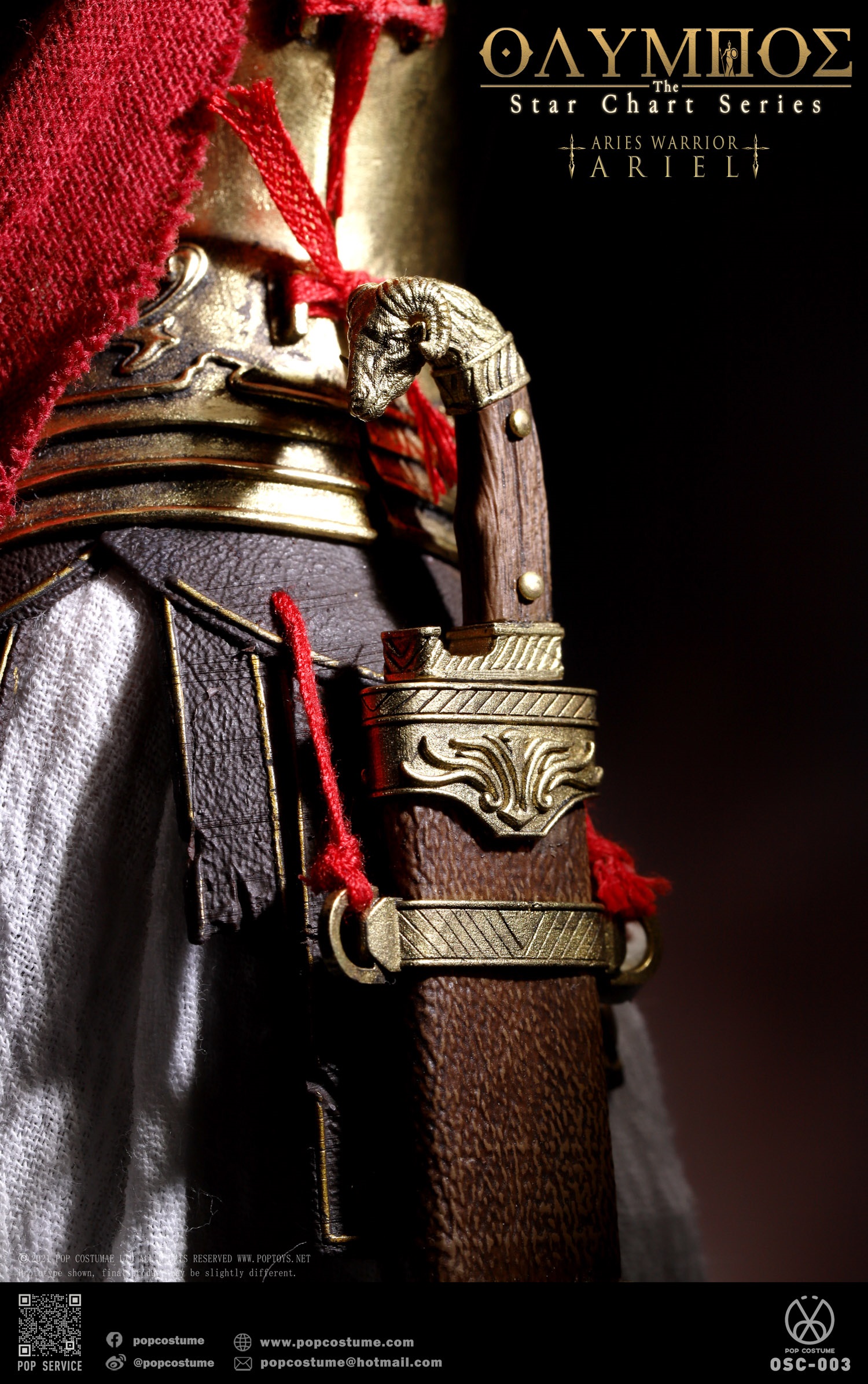 POP COSTUME OSC-003 1/6 Olympus: The Star Chart Series - Aries Warrior Ariel