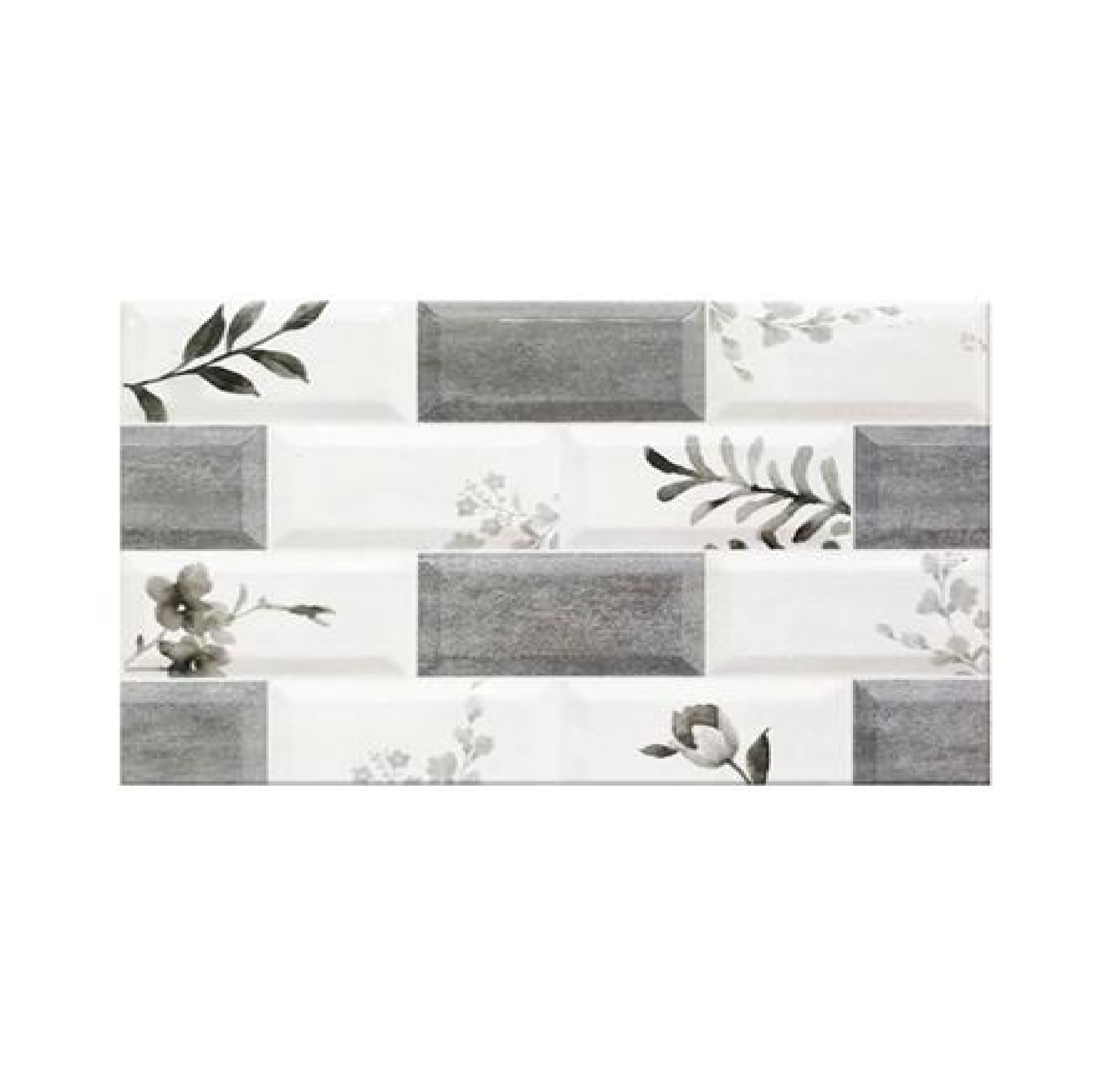 กระเบื้องผนัง DIGITAL KASSA รุ่น KS-INW007 ขนาด 30 x 45 ซม. (กล่อง 7 แผ่น) สีขาว - น้ำเงิน