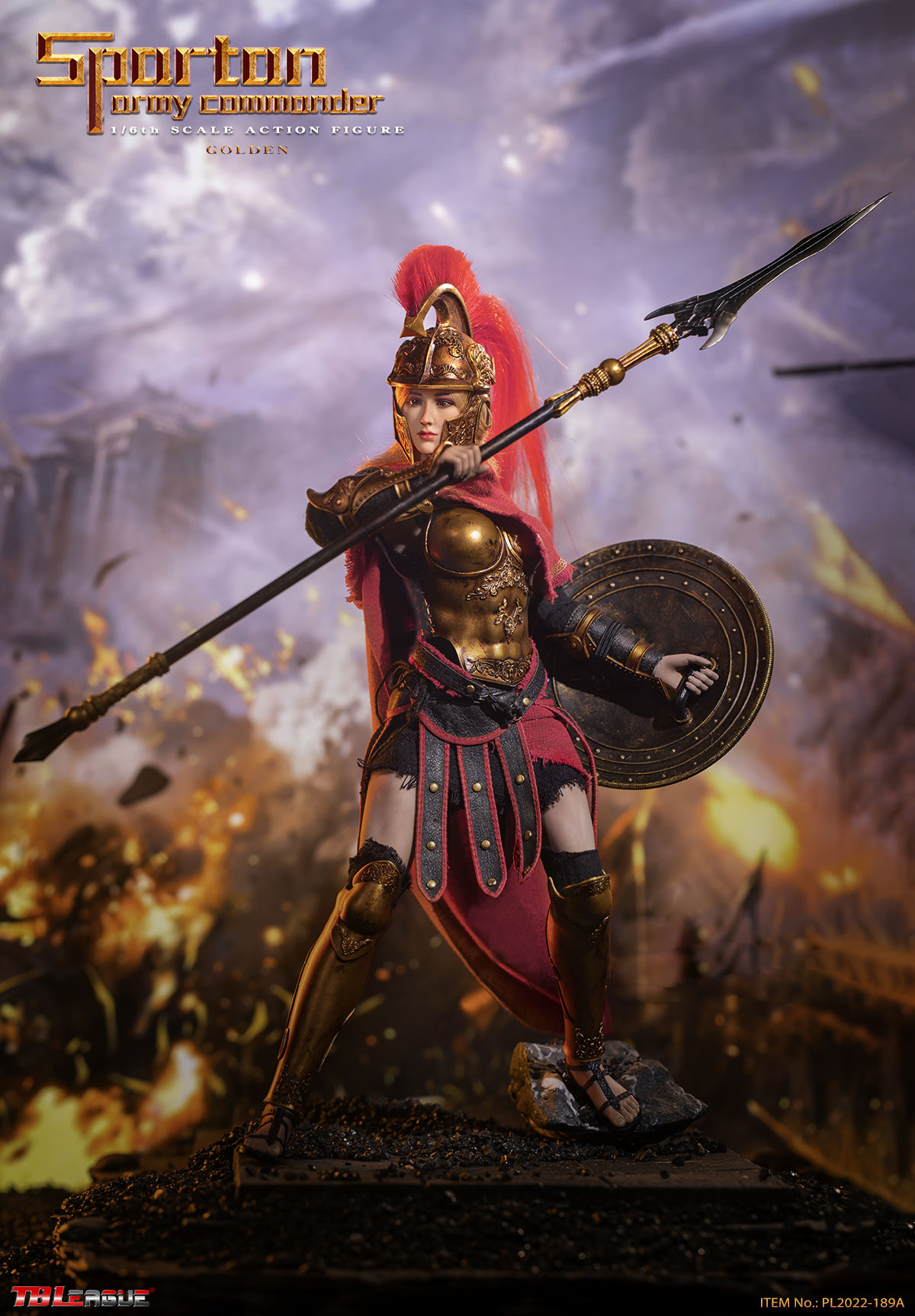 TBLeague PL2022-189A 1/6 Spartan Army Commander Golden