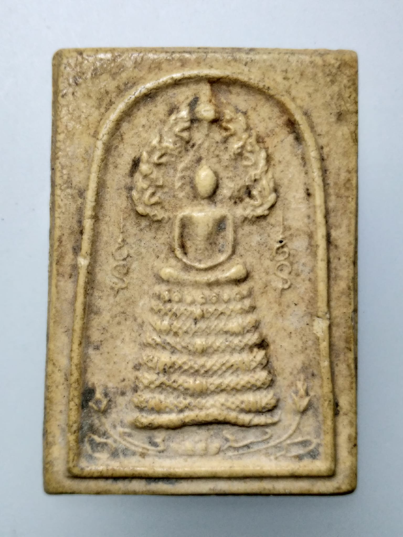 F022 พระสมเด็จนาคปรก หลวงพ่อทองกลึง วัดเจดีย์หอย จ.ปทุมธานี รุ่นสร้างอุโบสถ