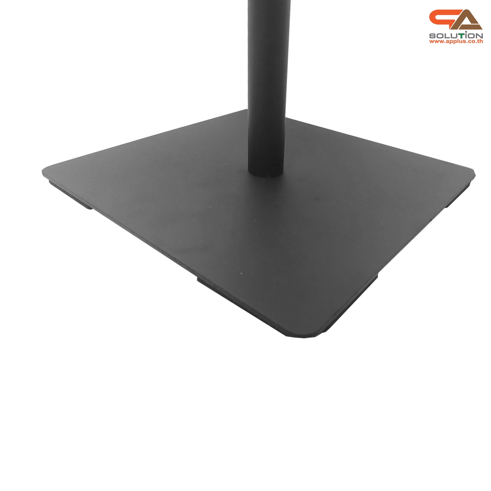 CLEARANCE SALE! โปสเตอร์สแตนด์เหล็ก A4 สีดำ เสาเดี่ยว ปรับสูง-ต่ำได้ ฐานสี่เหลี่ยม โชว์งานพิมพ์ 2 ด้าน ถอดประกอบได้ เคลื่อนย้ายสะดวก