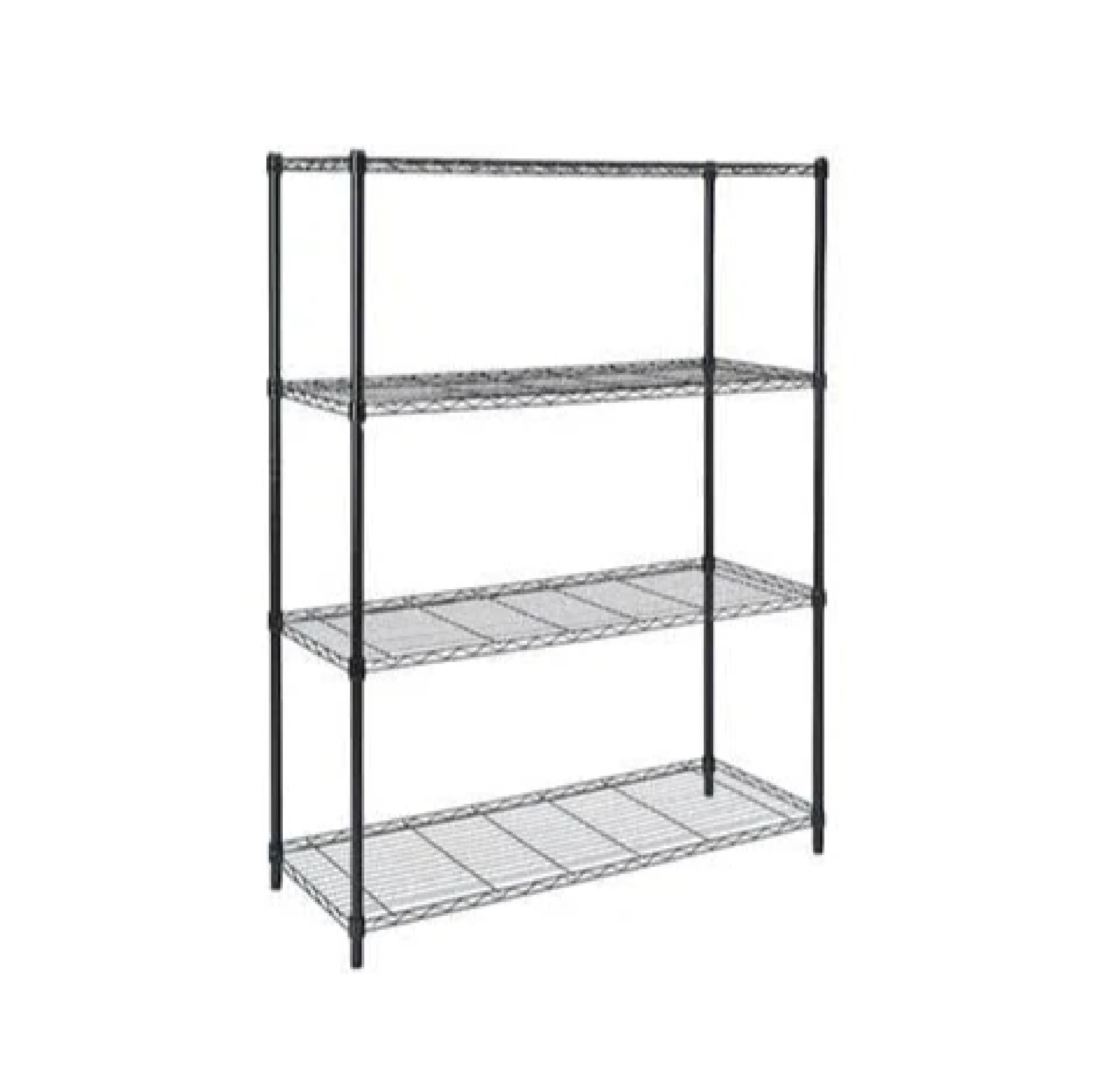 ชั้นตะแกรงเหล็กอเนกประสงค์ 4 ชั้น Regular KASSA HOME รุ่น 120-WMT ขนาด 120 x 45 x 160 ซม. สีดำ
