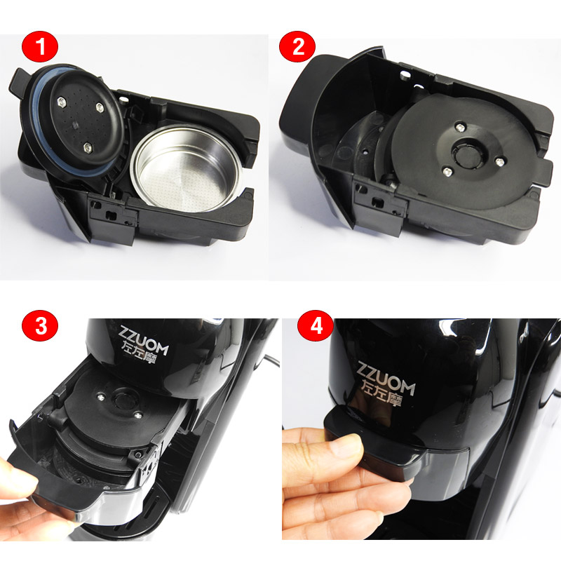 เครื่องชงกาแฟแคปซูล 3 in 1 เครื่องชงมัลติฟังก์ชั่น 1450W