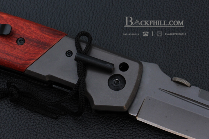 มีดพับด้ามไม้ BROWNING DA52 Stainless Steel มีด OME เกรดดี จากค่ายเขากวาง