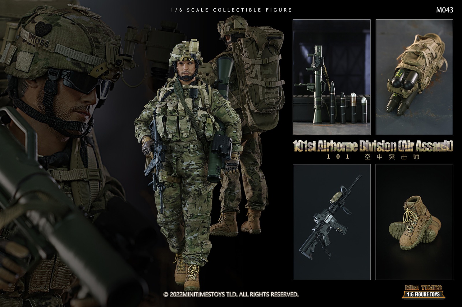 MINI TIME MT-M043 1/6 101st Airborne Division Air (Assault)