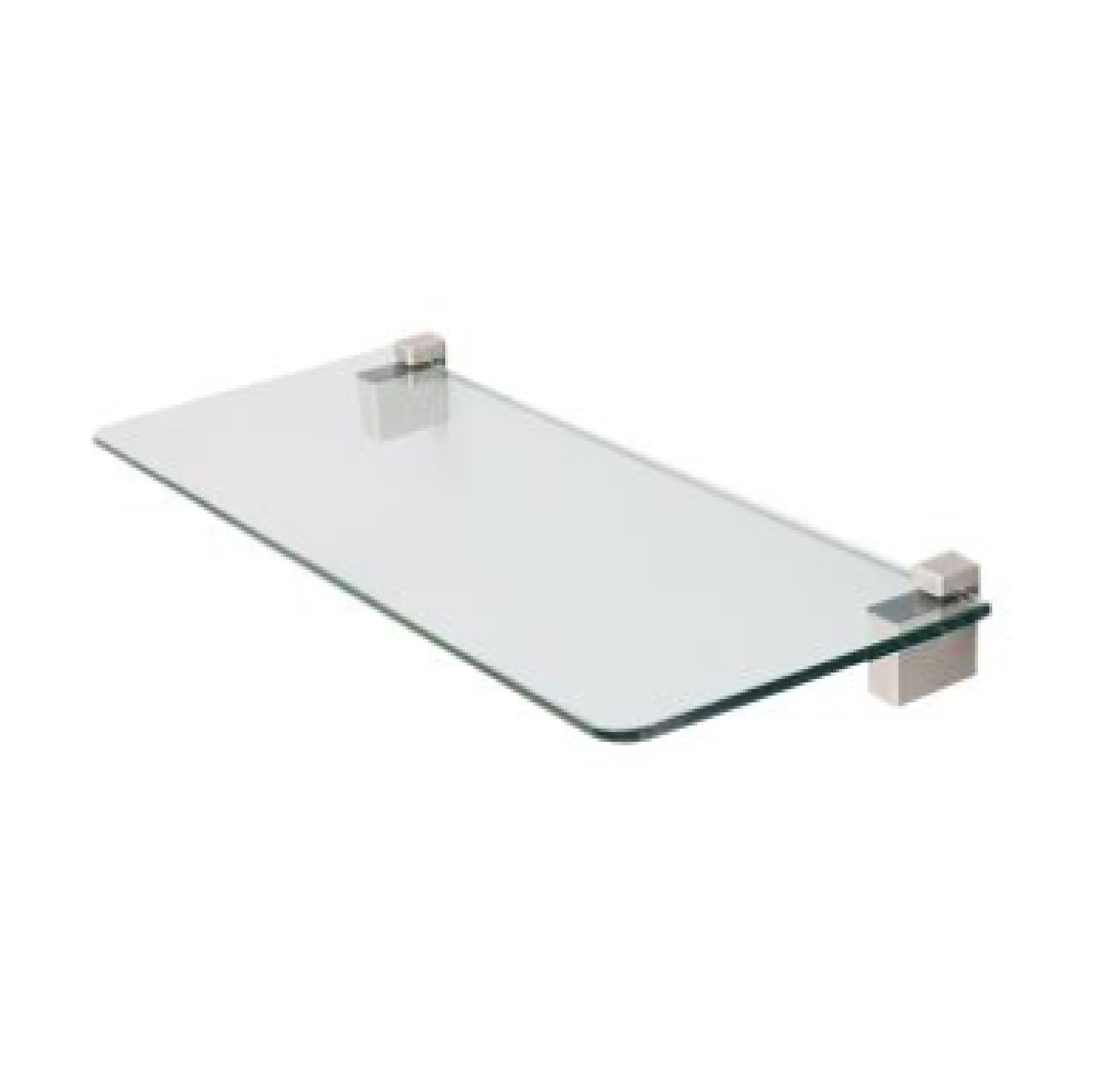 ชั้นวางกระจกพร้อมขารับชั้นแบบเข้ามุม Rect KASSA HOME รุ่น RG420C ขนาด 41 x 21 x 3 ซม. สีใส