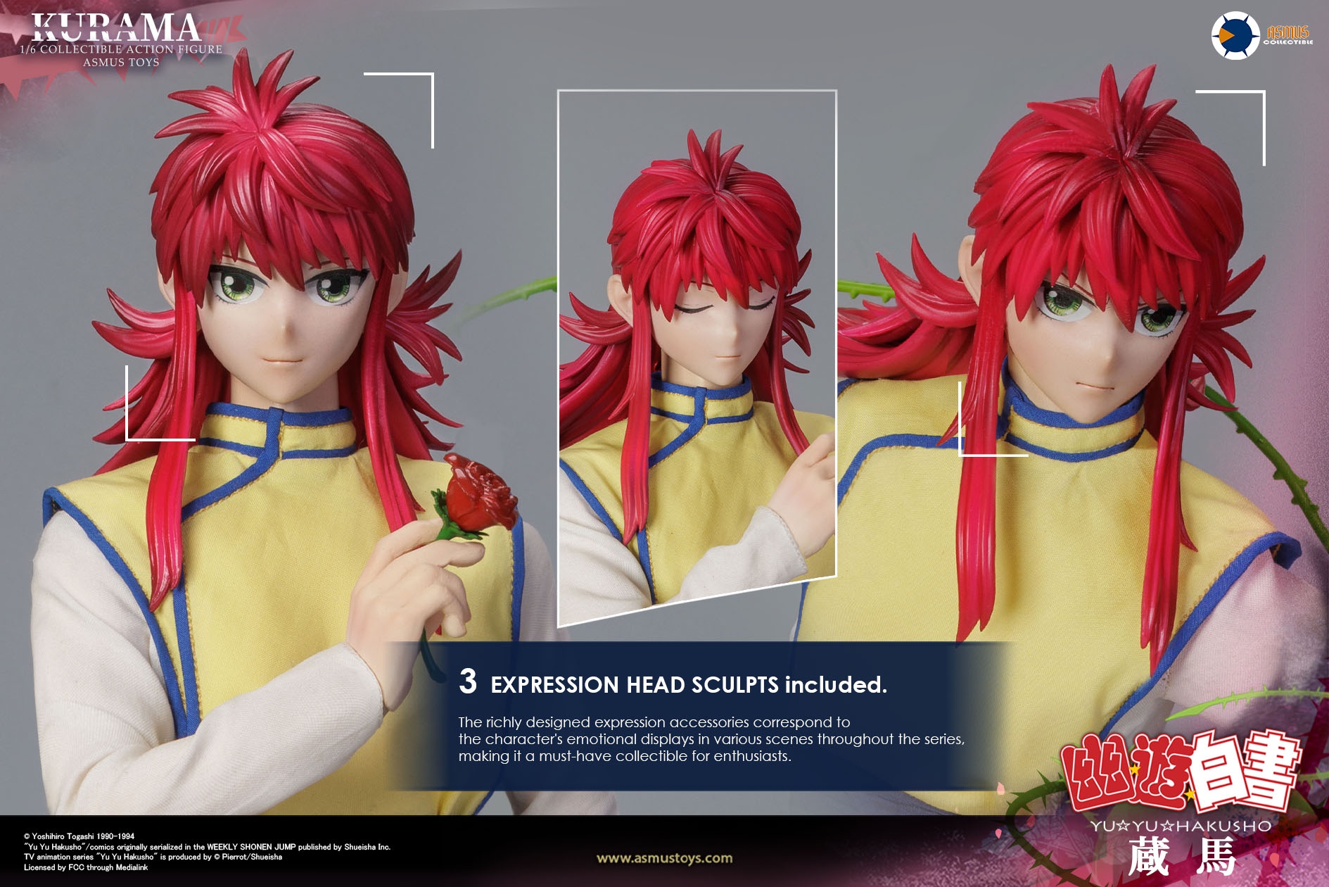 ASMUS TOYS YUYU003LUX Yu Yu Hakusho Kurama (LUXURY EDITION)