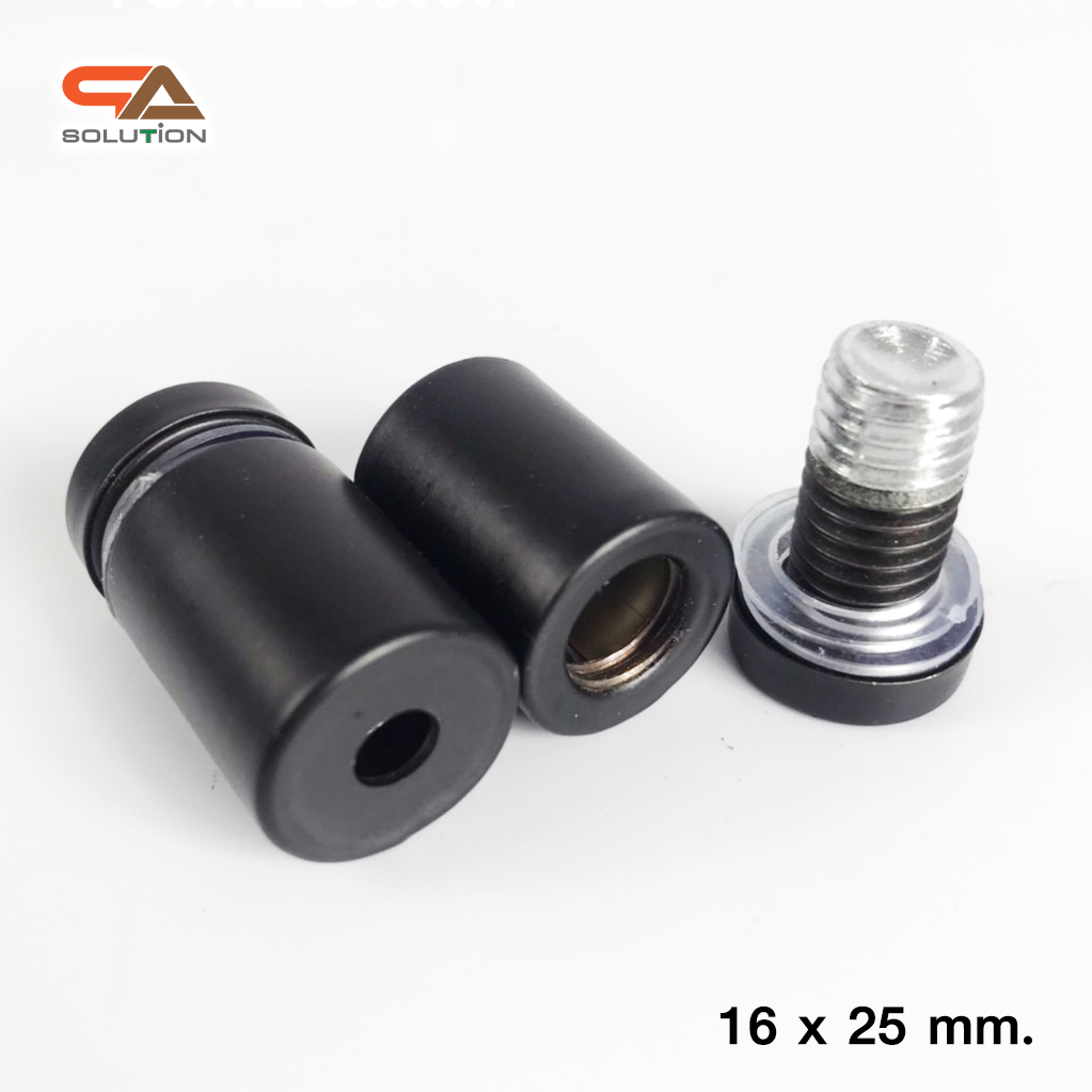 หมุดลอยสแตนเลส สีดำ ยึดกรอบภาพอะคริลิค หรือหมุดยึดกระจก (สั่งขั้นต่ำ 12 ตัว)