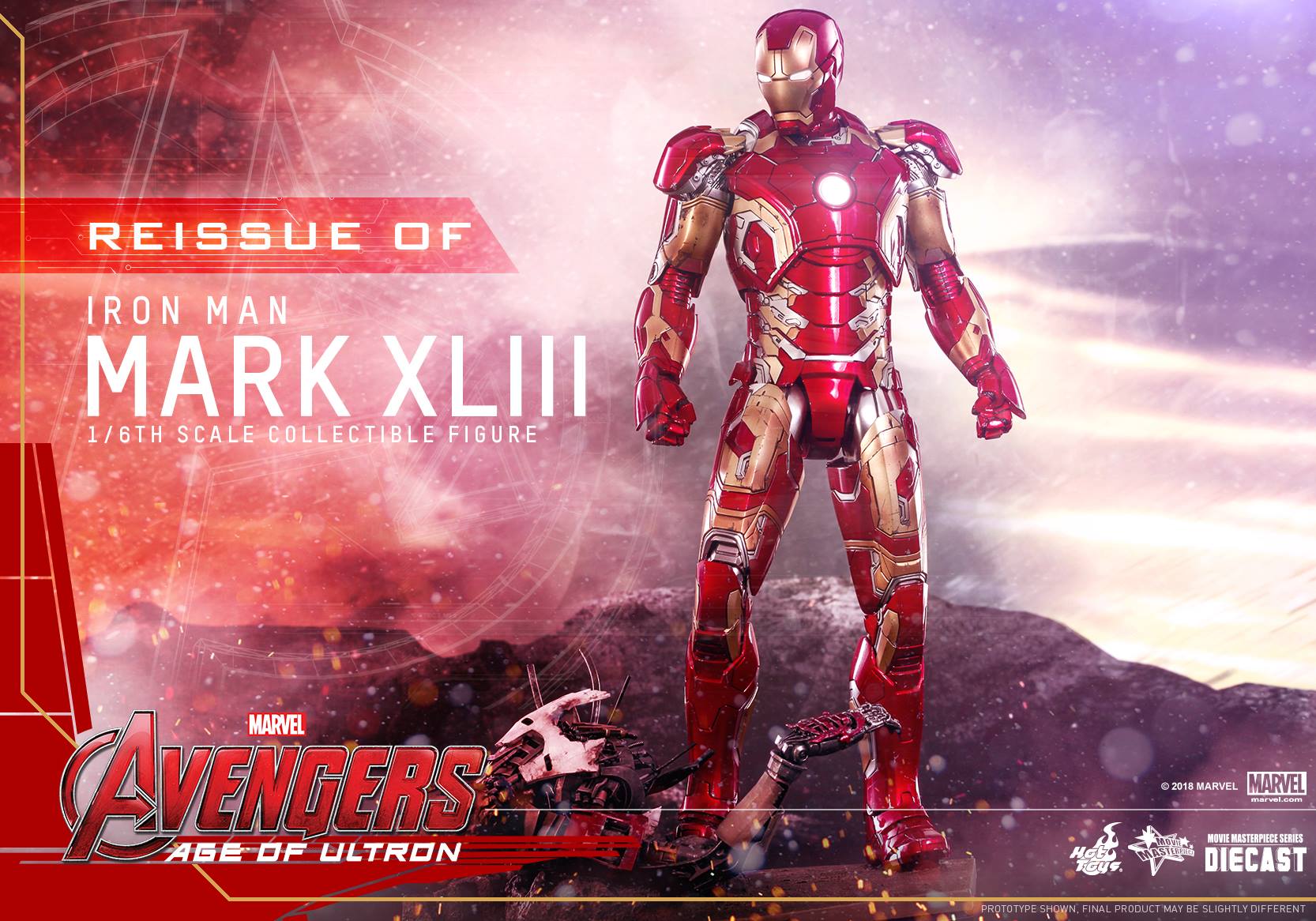 Hot Toys MMS278D09 AVENGERS AGE OF ULTRON - MARK XLIII
