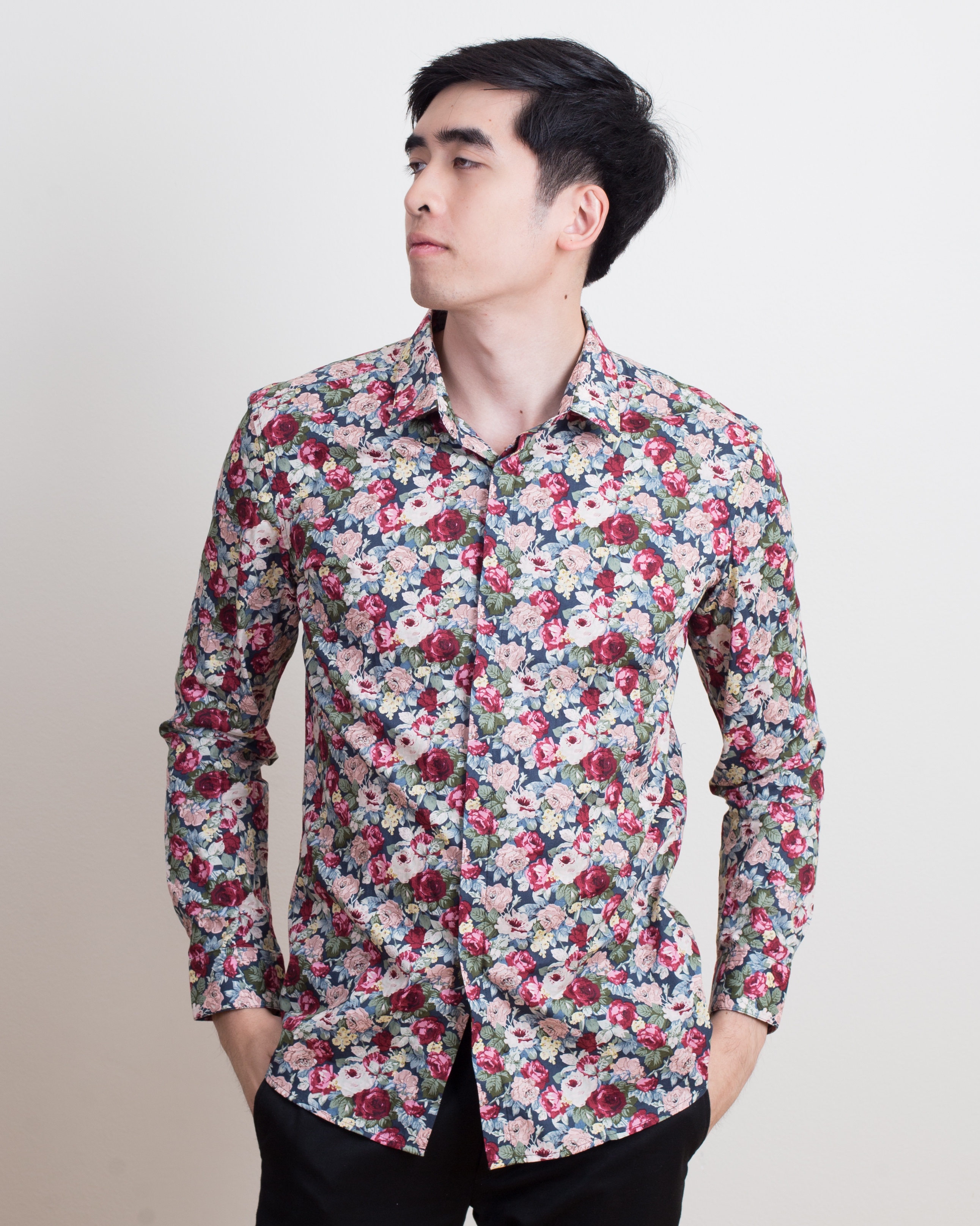 Rose Patterned Shirt