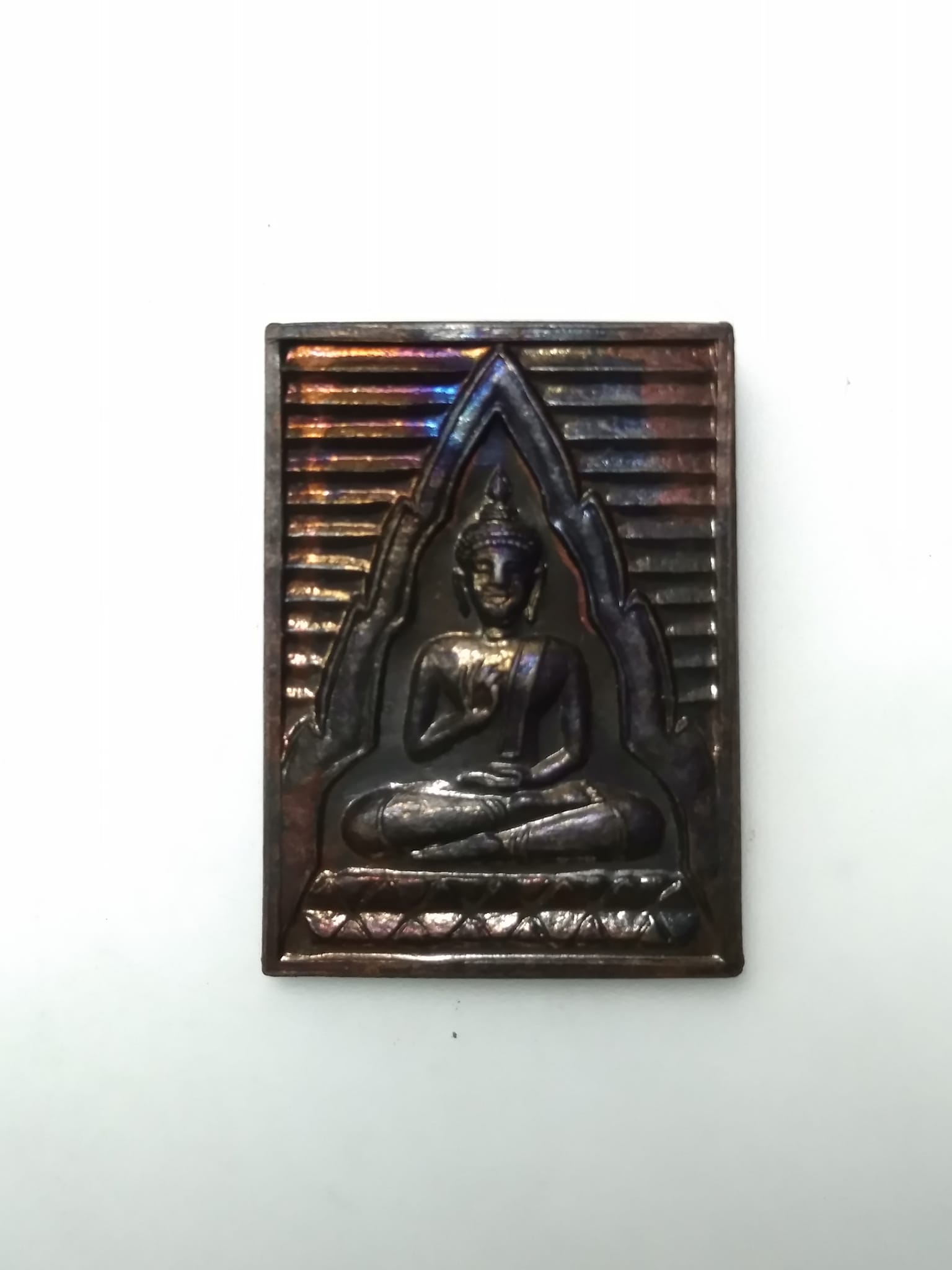 E415 เหรียญหล่อพระพุทธ วัดปากน้ำ หลังหลวงพ่อสด