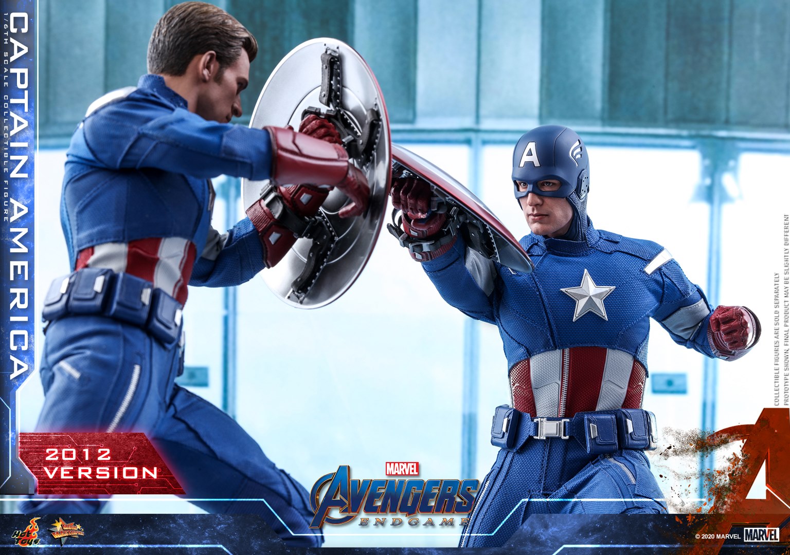 Hot Toys MMS563 Avengers: Endgame - Captain America (2012 Version)