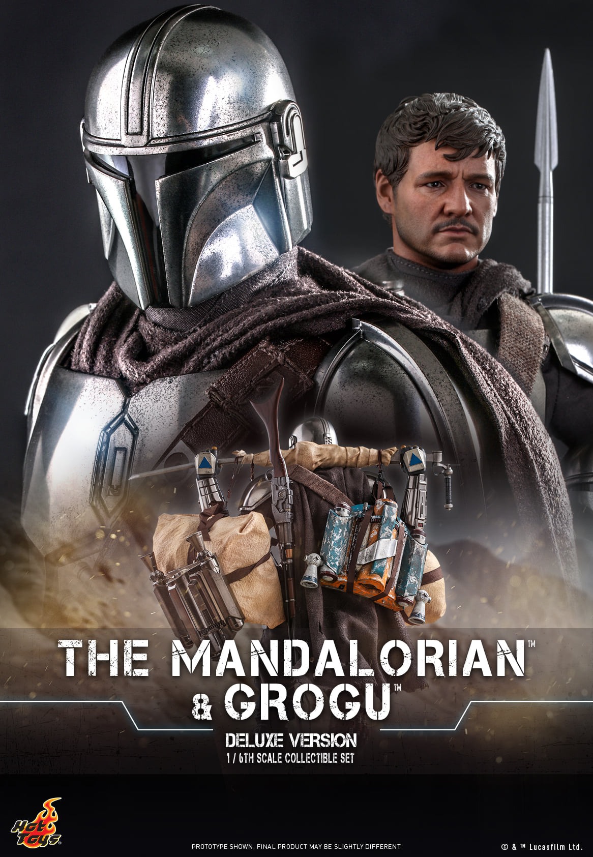 Hot Toys TMS052 1/6 Star Wars: The Mandalorian™ - The Mandalorian™ and Grogu™ (Deluxe Version)