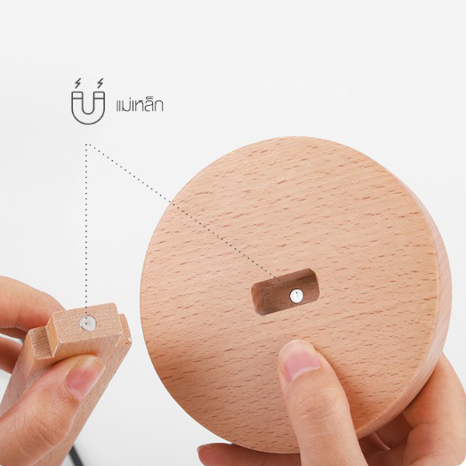 เมนูตั้งโต๊ะ ฐานไม้ รุ่น D4 ฐานไม้จริง สีบีช ขนาด 10X20 ซม., A5 และ A4 พร้อมซองพลาสติก 5 ซอง โชว์งานพิมพ์ได้ 2 หน้า (เพิ่มซองได้ )