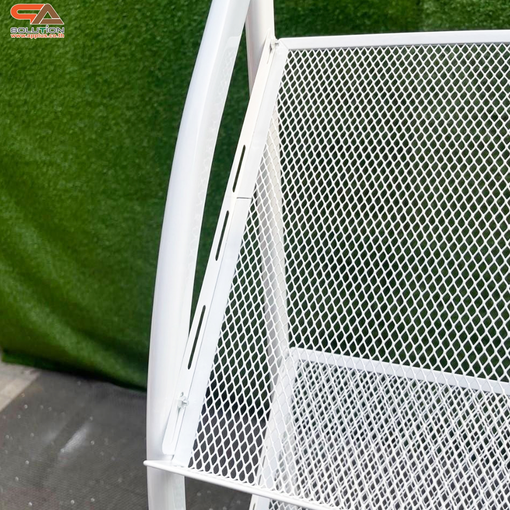 ชั้นวางโบรชัวร์เหล็ก 4 ชั้น สีขาว ขนาด (W)49.5 x (D)31 x (H)150 cm. ถอดประกอบได้