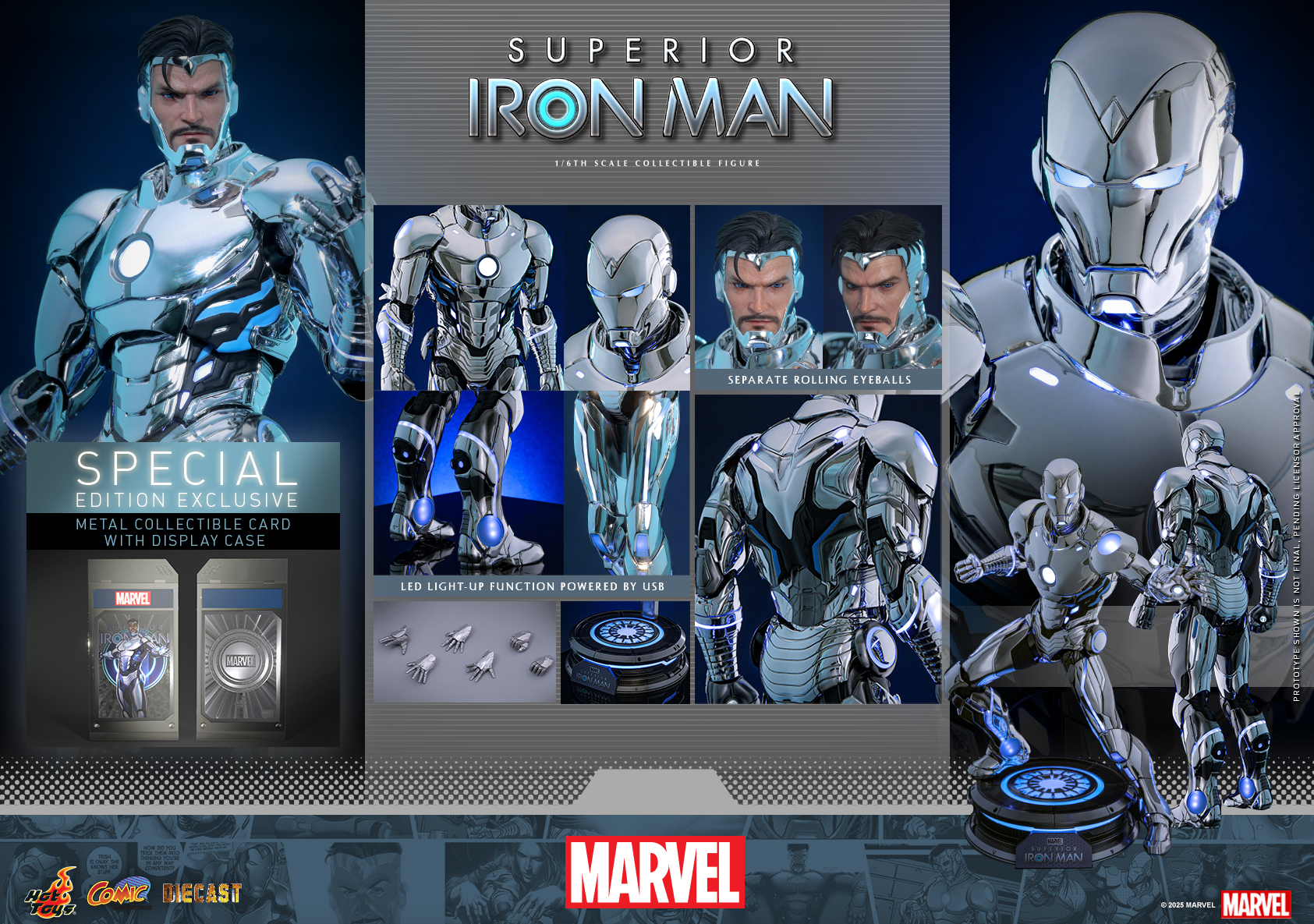 25/08/2568 Hot Toys CMS026D73 Marvel Comics - Superior Iron Man