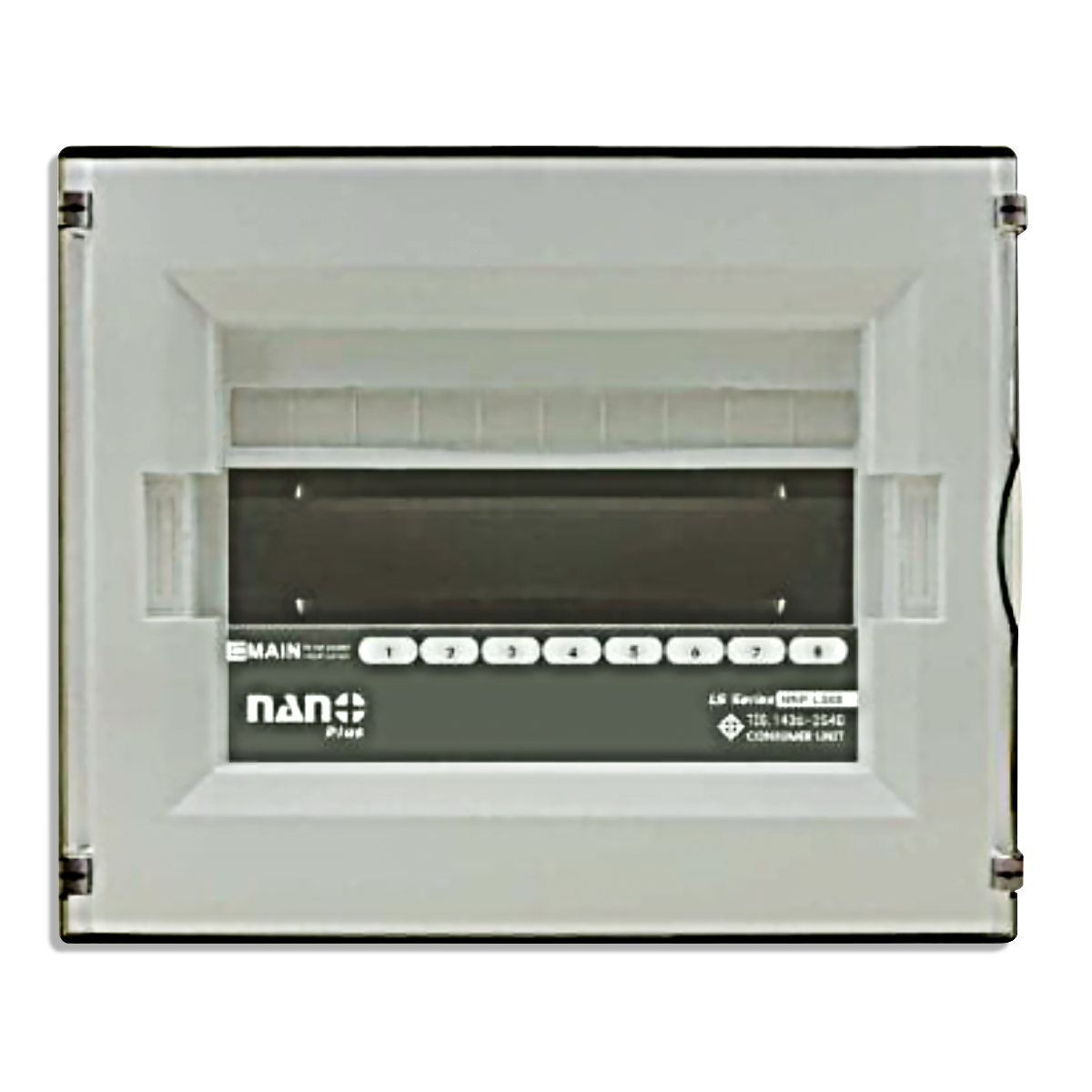 NANO ตู้คอนซูมเมอร์ยูนิต NANO PLUS (LS-Series) ขนาด 8-10 ช่อง (ตู้เปล่า) ฝาดำใส