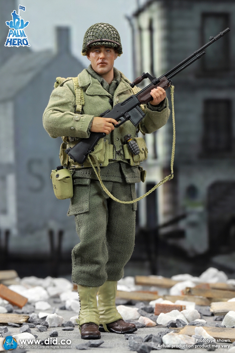 DID XA80012 1/12 Palm Hero Series WWII US 2nd Ranger Battalion Series 4 - Private Reiben
