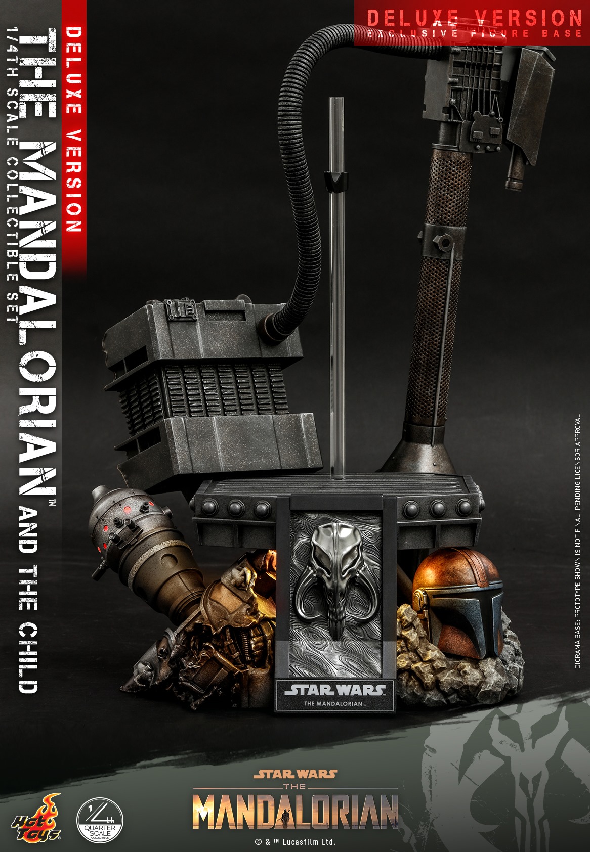 Hot Toys QS017 1/4 Star Wars™ The Mandalorian™ - The Mandalorian & The Child (Deluxe Version)