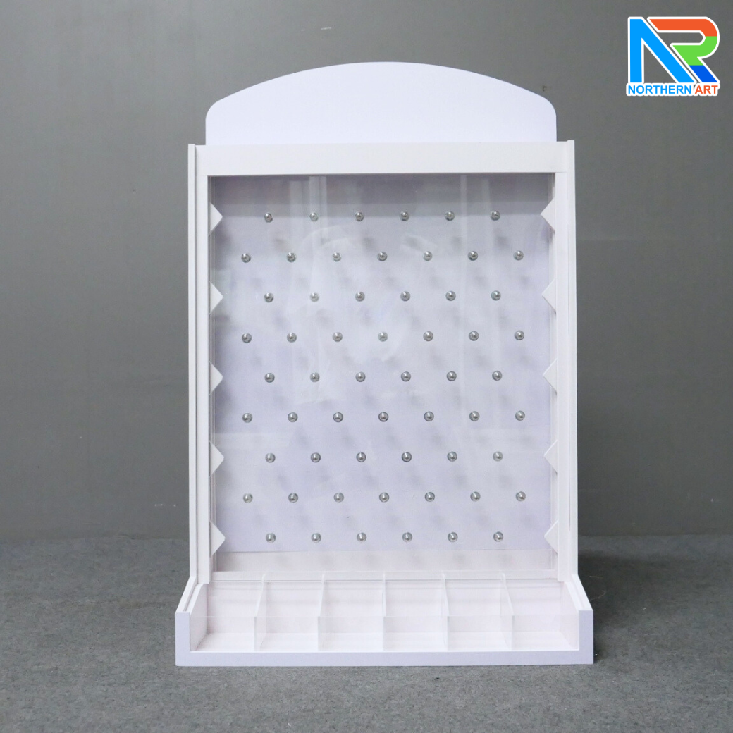 เกมส์หย่อนเหรียญตั้งโต๊ะ ขนาด (W)50 X (D)20 X (H)75 cm. พร้อมเหรียญพลาสติกคละสี 10 เหรียญ