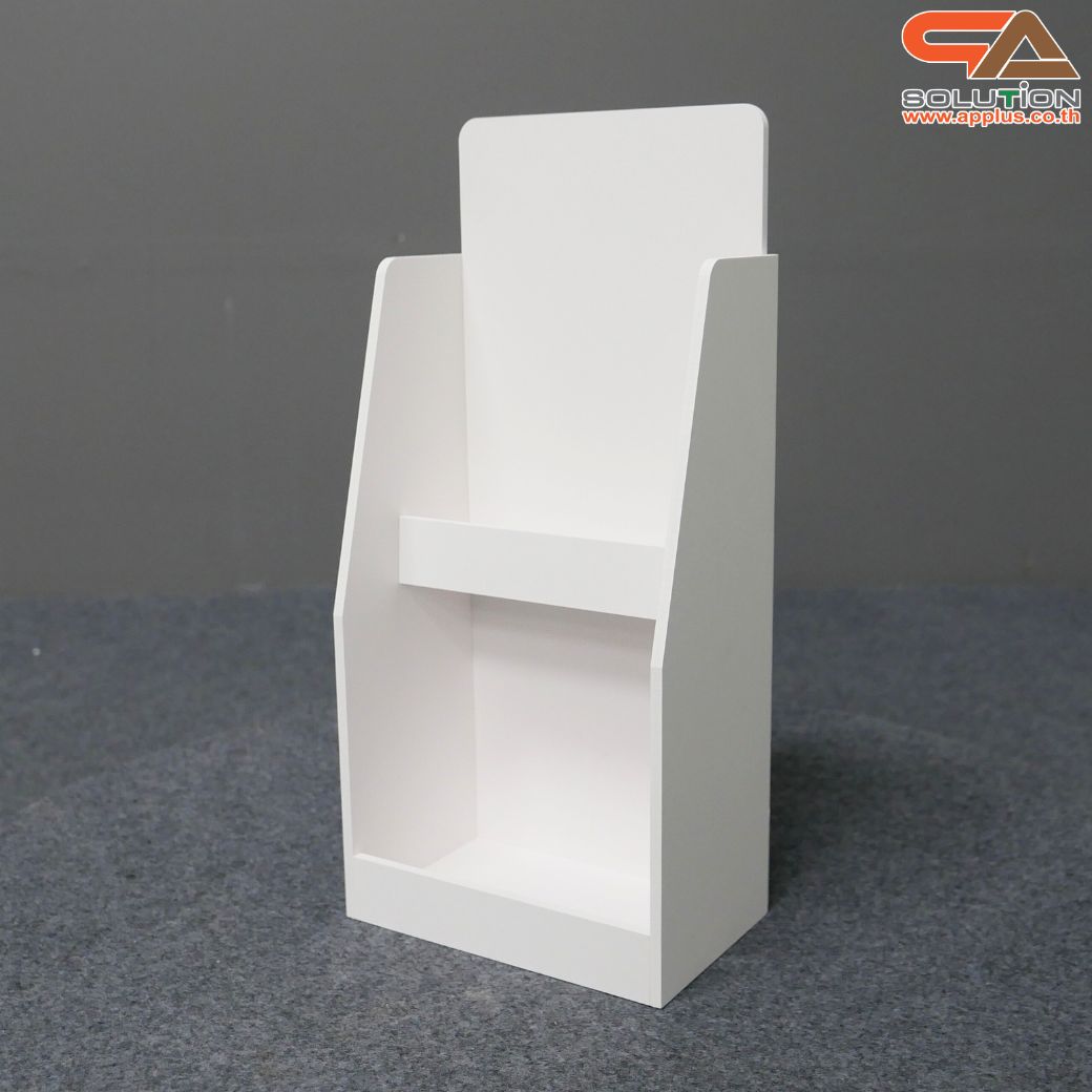 ชั้นวางสินค้าตั้งโต๊ะ TB-21 ขนาด (W) 16 x (D) 10 x (H) 35 cm. วัสดุพลาสวูดหนา 5 มม.