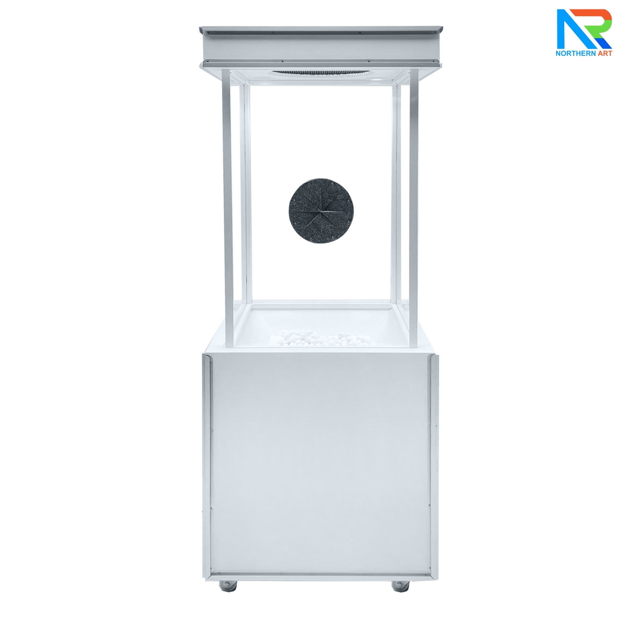 เช่าเกมส์ตู้ลม เช่าตู้ลมจับรางวัล (W)70 x (L)70 X (H)176 cm.พร้อมงานพิมพ์สติ๊กเกอร์ ไม่รวมบอลโฟม