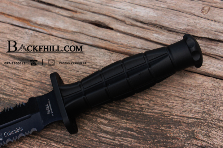 มีดใบตาย COLUMBIA รุ่น 5568A ใบมีด 2 คม โคนใบเลื่อย พร้อมซองแข็ง