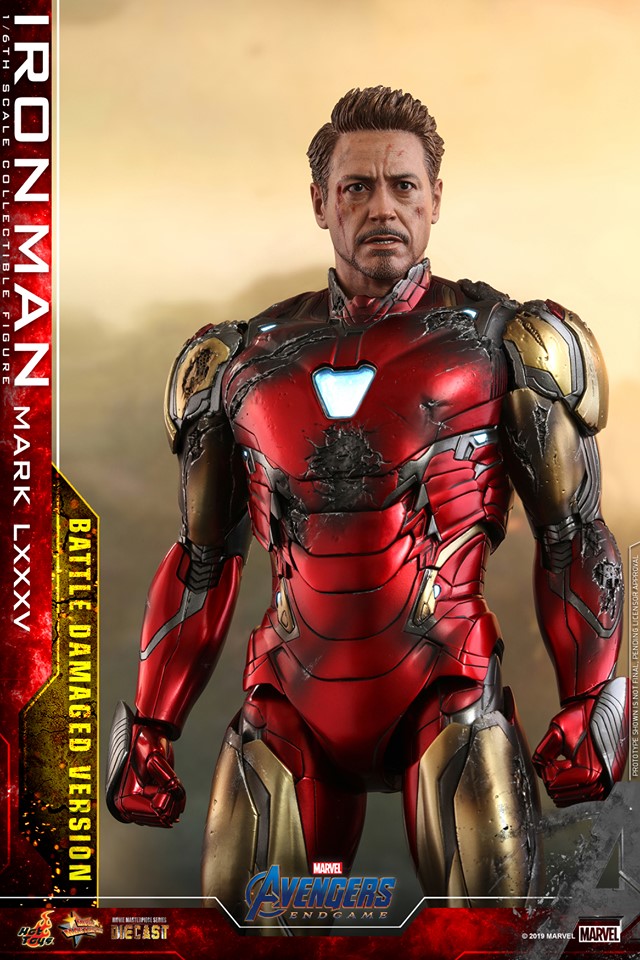 Hot Toys MMS543D33 Avengers: Endgame - Iron Man Mark LXXXV (Battle Damaged Version)