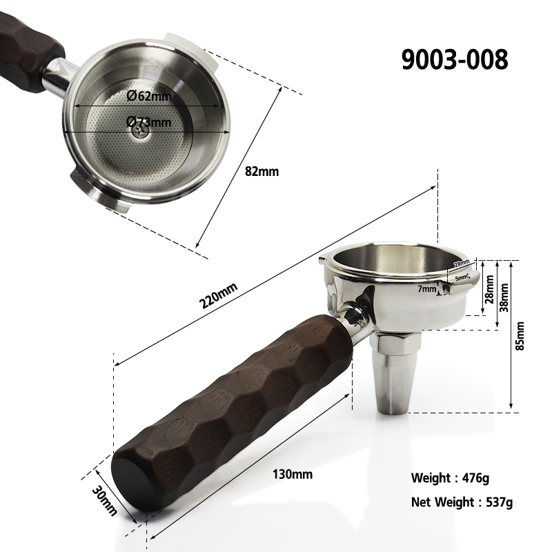 ด้ามชงชาแรงดันสูง APRESSO สำหรับเครื่องชงเอสเพรสโซ่ หัว E61