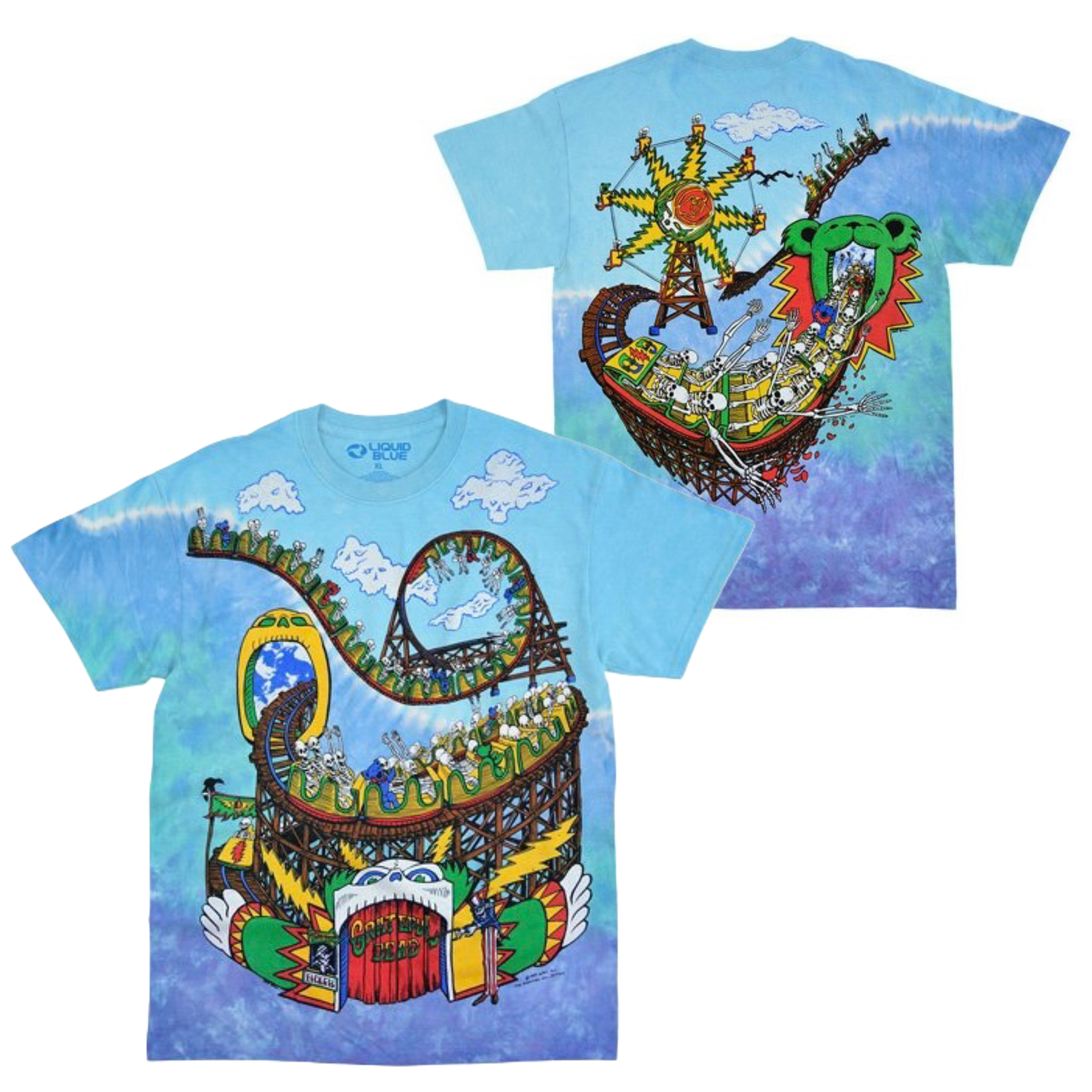 🇺🇸[PREORDER] เสื้อวง GRATEFUL DEAD T-SHIRT รวมลายสุดฮิต ลิขสิทธิ์แท้ LIQUID BLUE จาก USA