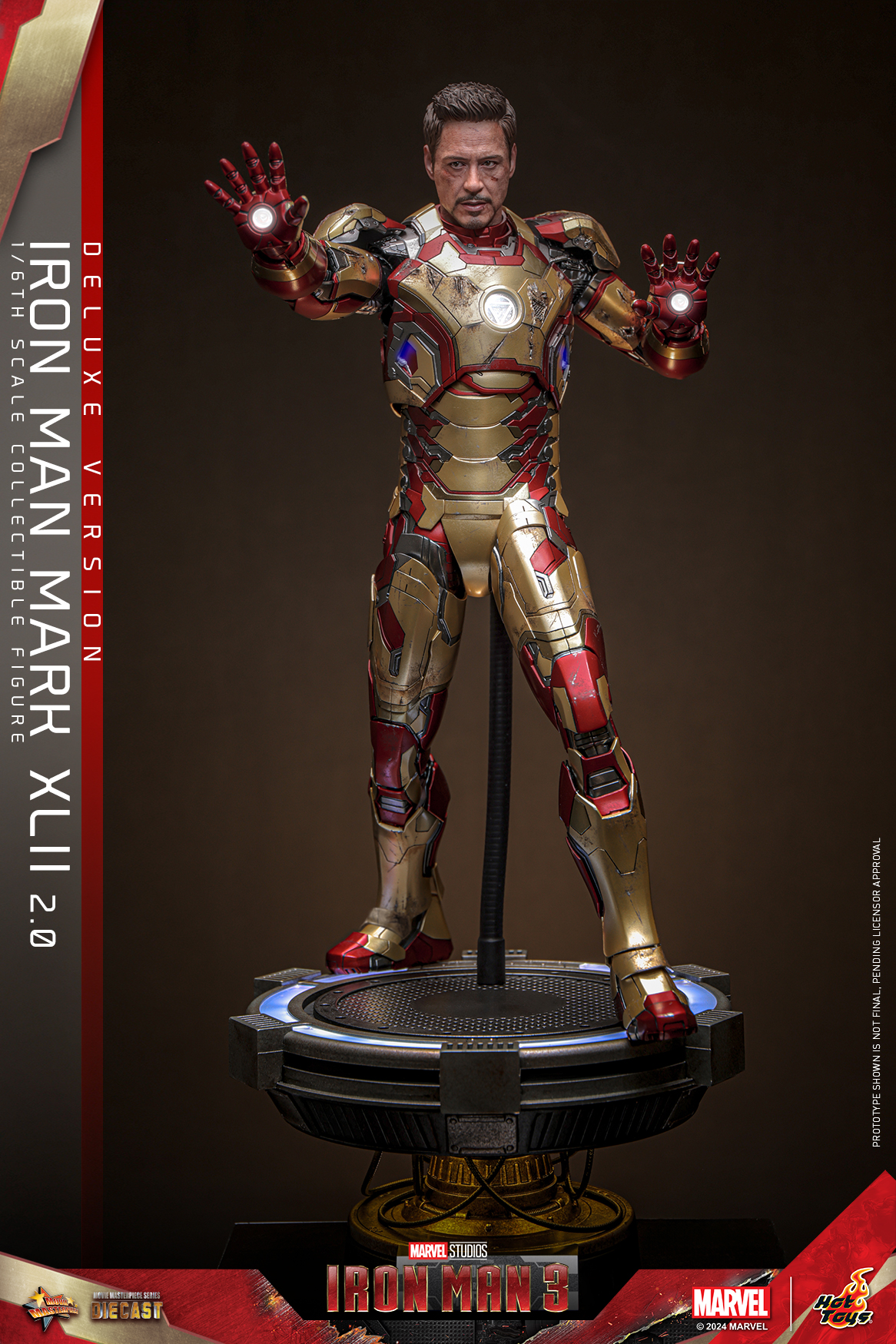 Hot Toys MMS759D66B Iron Man 3 - Iron Man Mark XLII (2.0) (Deluxe Version) (Special Edition)